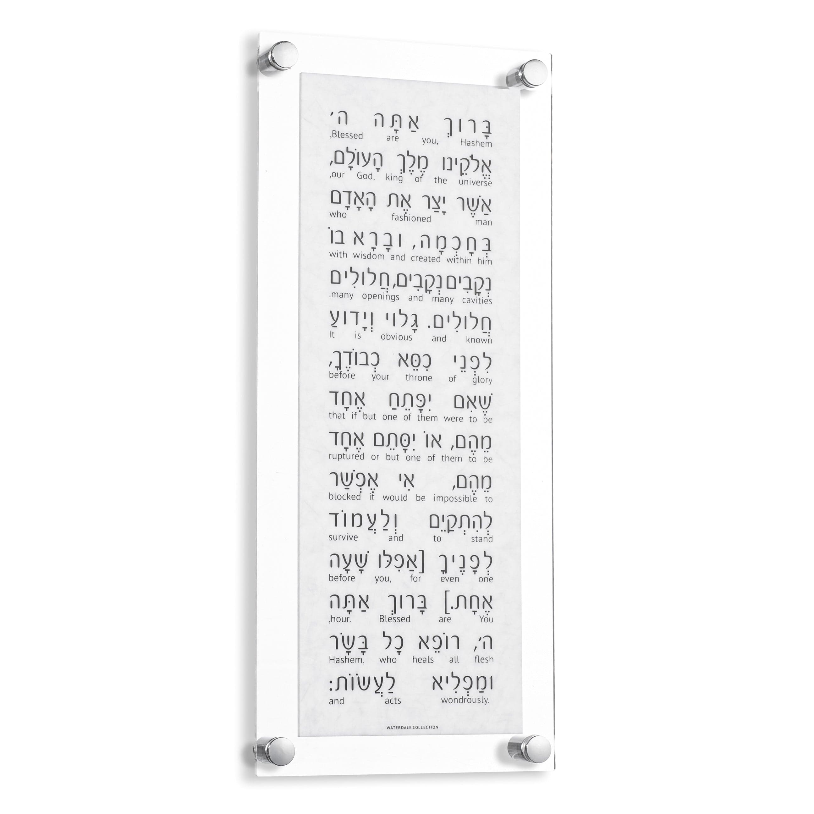 Marble Asher Yatzar - Waterdale Collection
