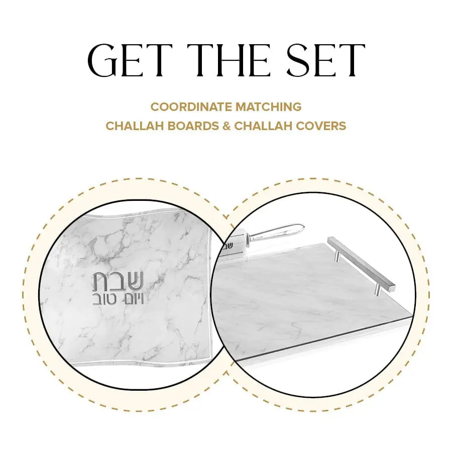 Marble Challah Cover Waterdale Collection Leather
