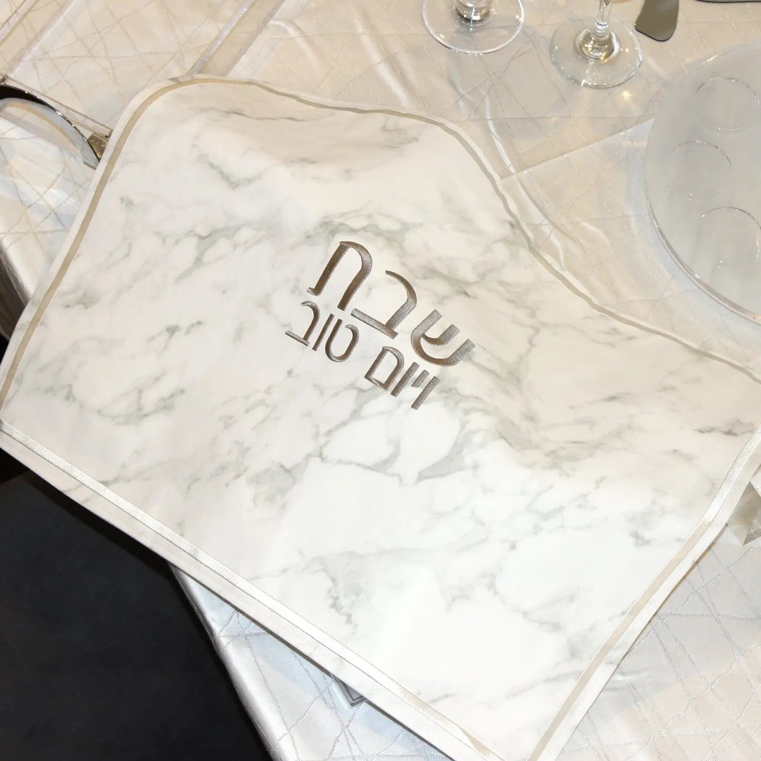 Marble Rosh Hashanah Tablescape - Waterdale Collection