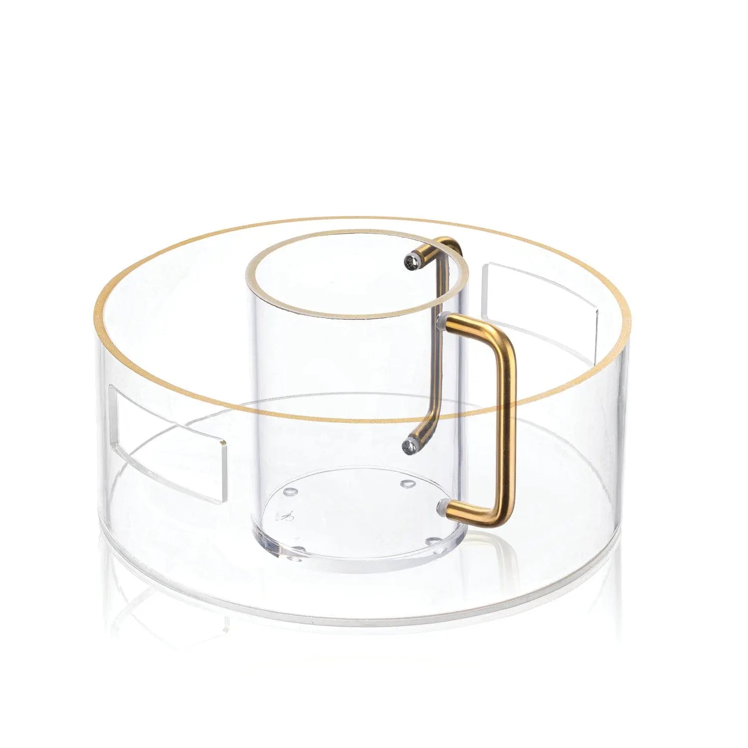 Metallic Washing Bowl & Cup Waterdale Collection TableTop