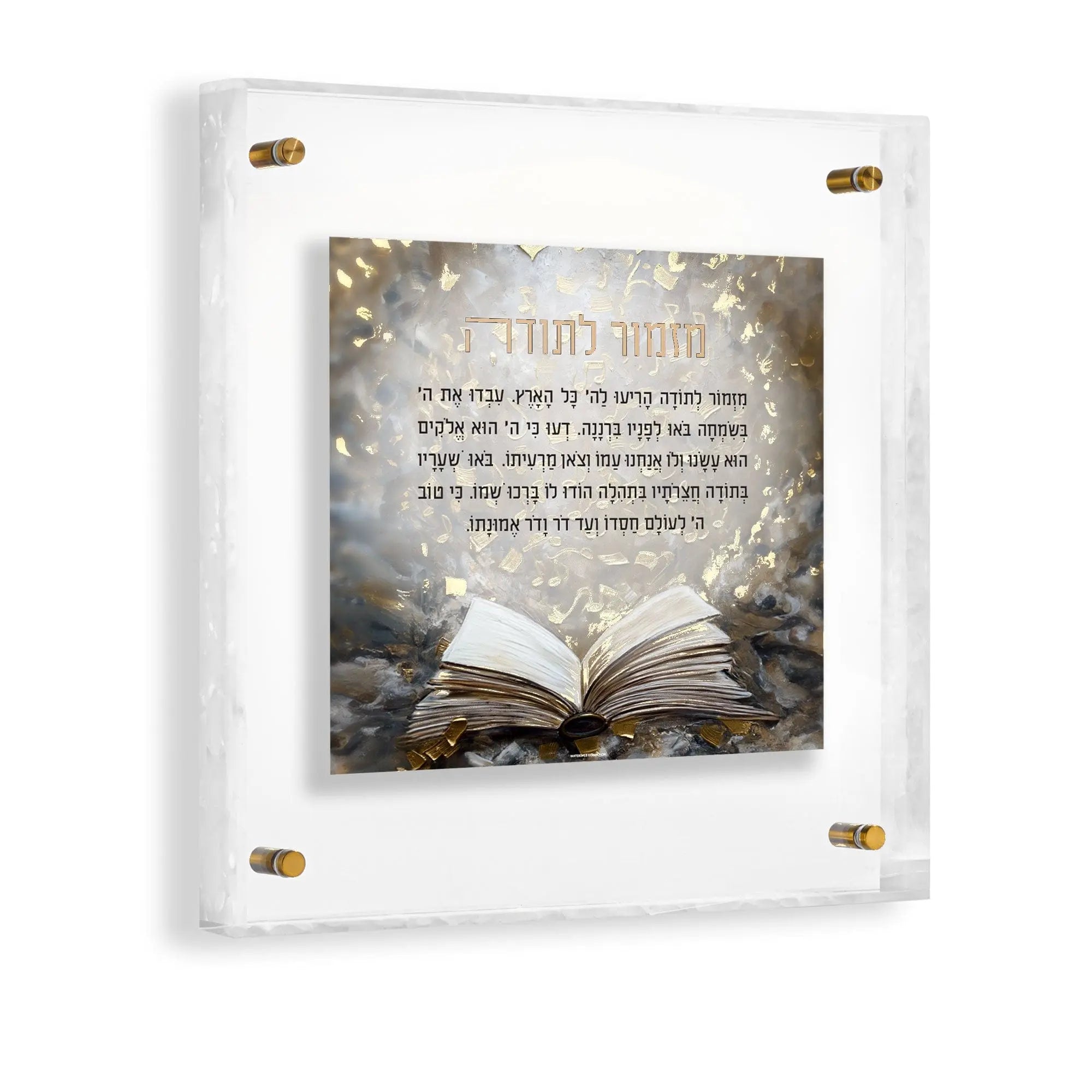 Mizmor Lesoda Painted Frame Wall Art - Waterdale Collection