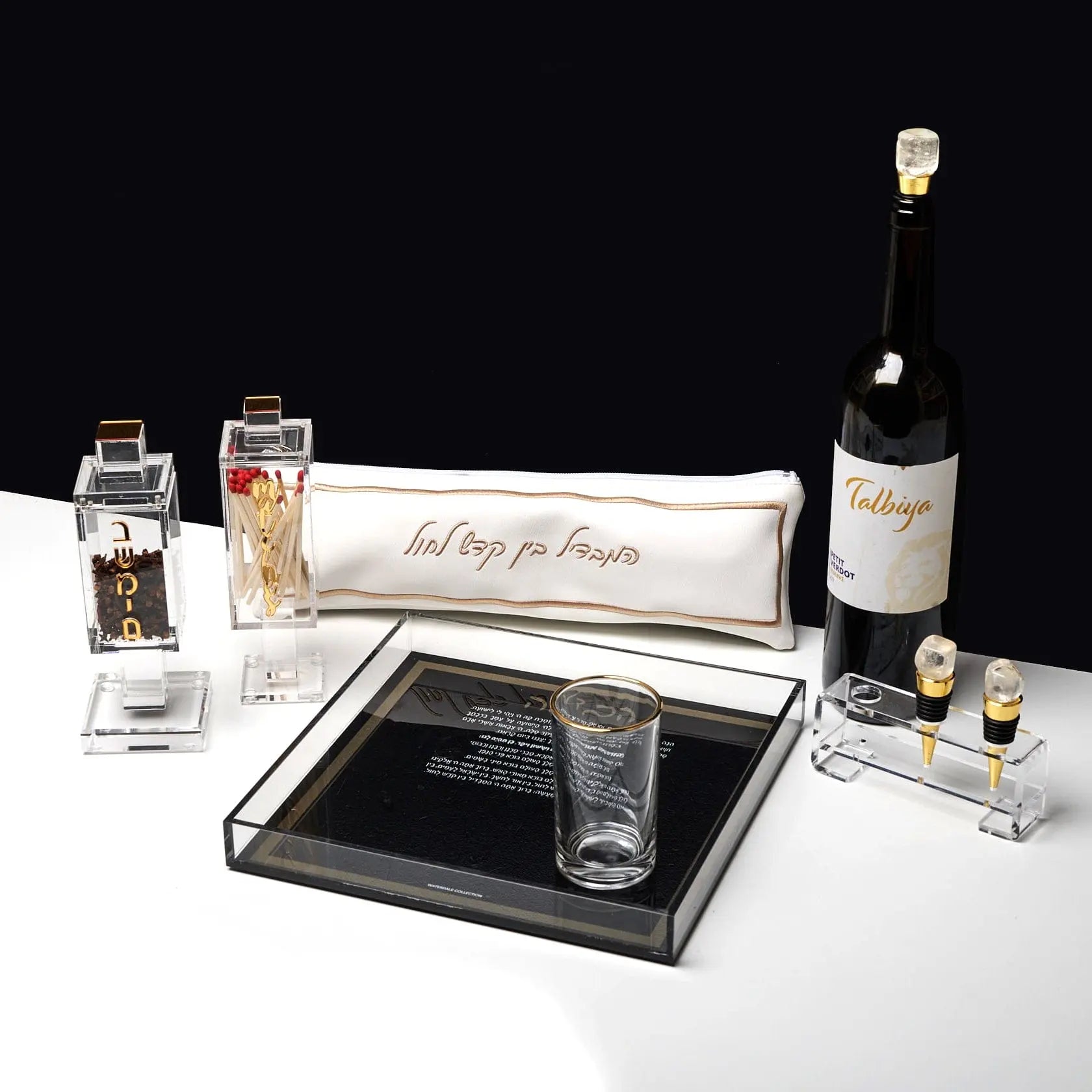 Modern Glass Cups & Saucers - Waterdale Collection