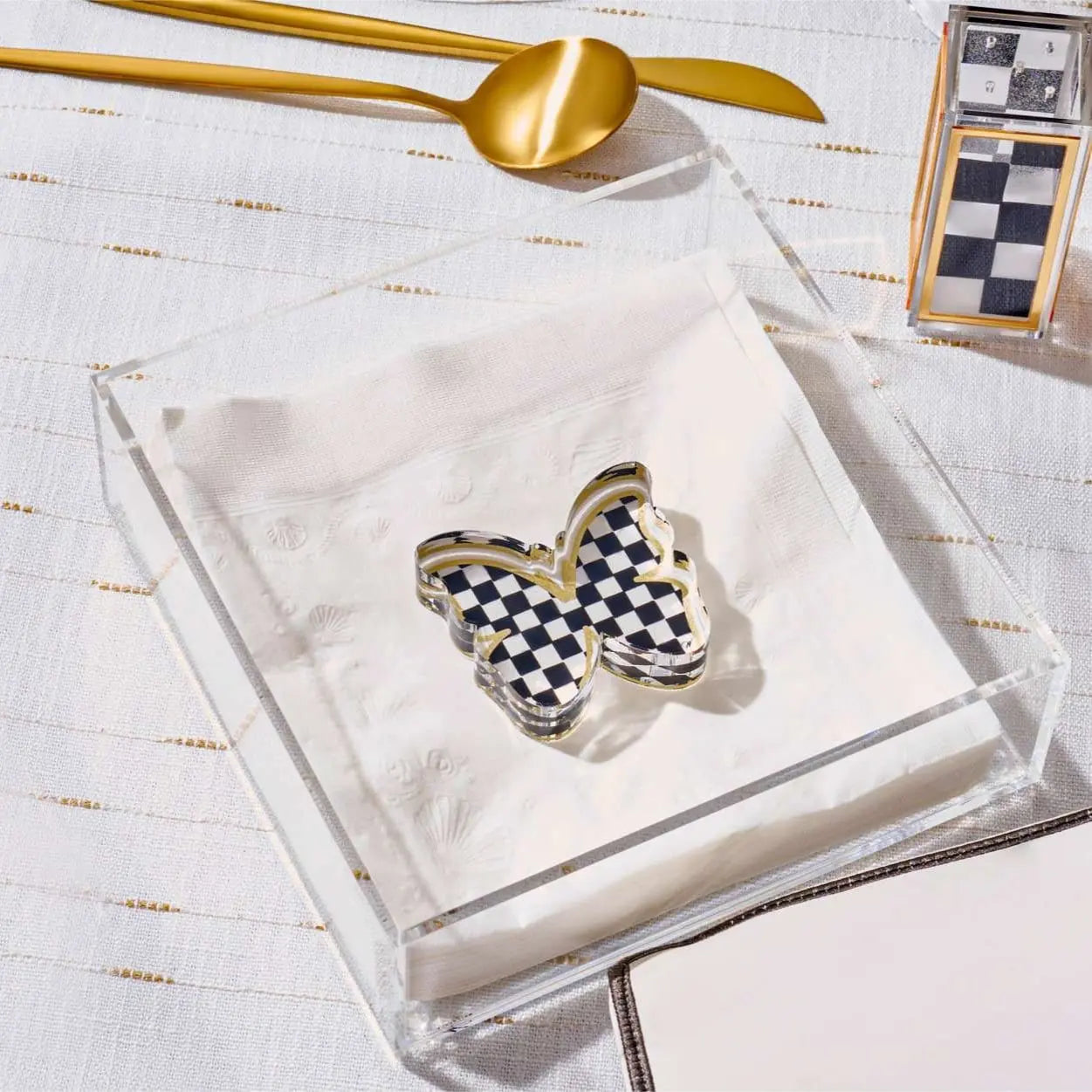 Onyx Butterfly Napkin Holder Waterdale Collection Napkin Holder