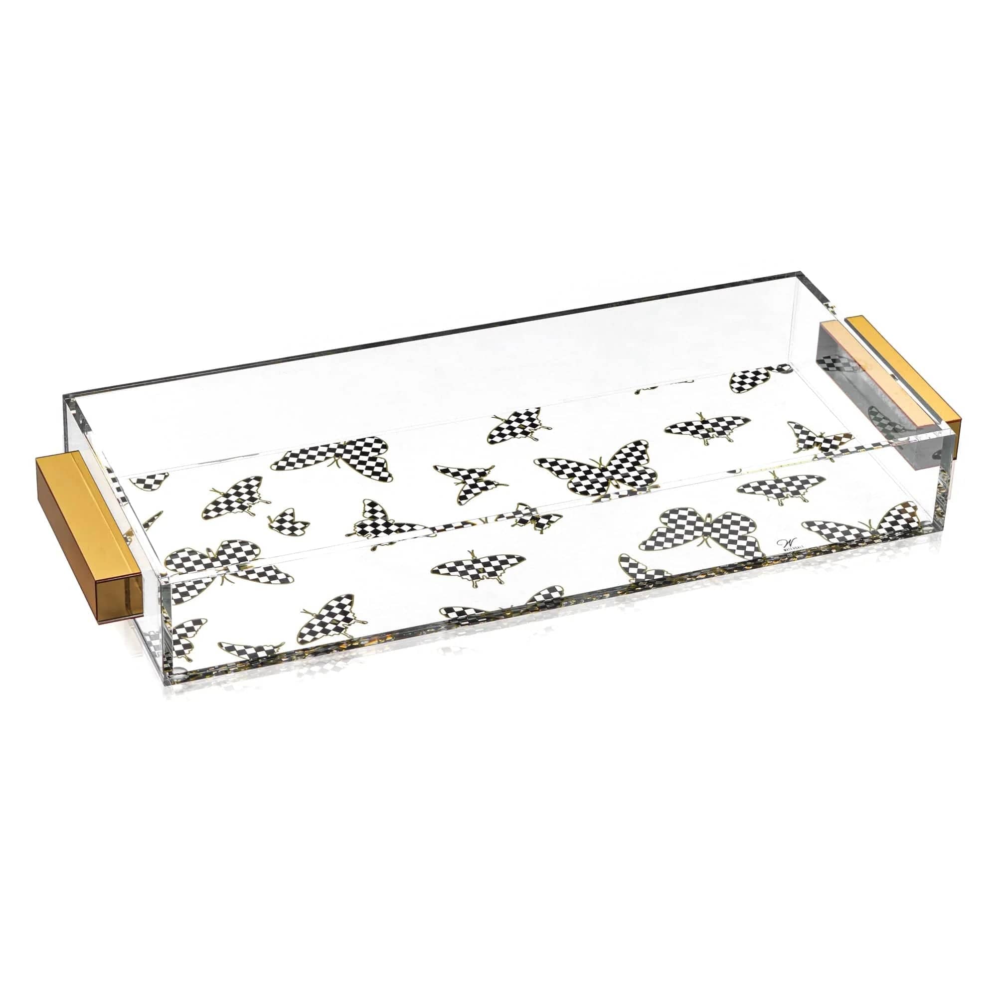 Onyx Butterfly Bread/Towel Tray | Waterdale Collection