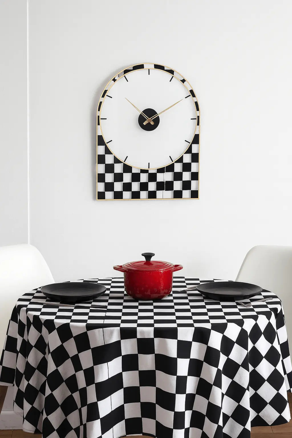 Onyx Collection Lucite Clock Waterdale Collection Wall Art