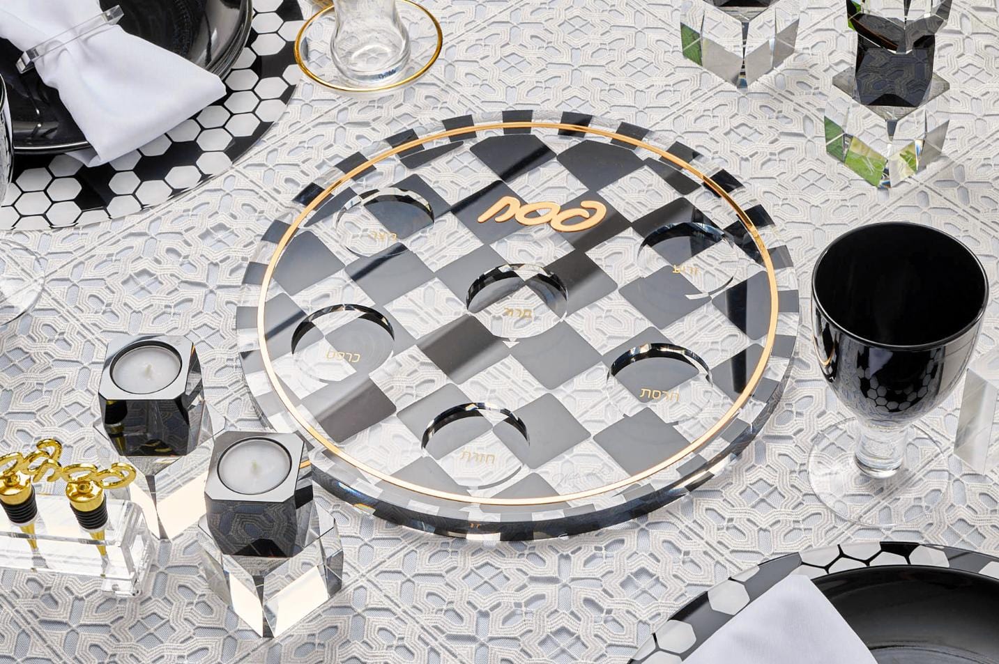 Onyx Seder Plate - Waterdale Collection