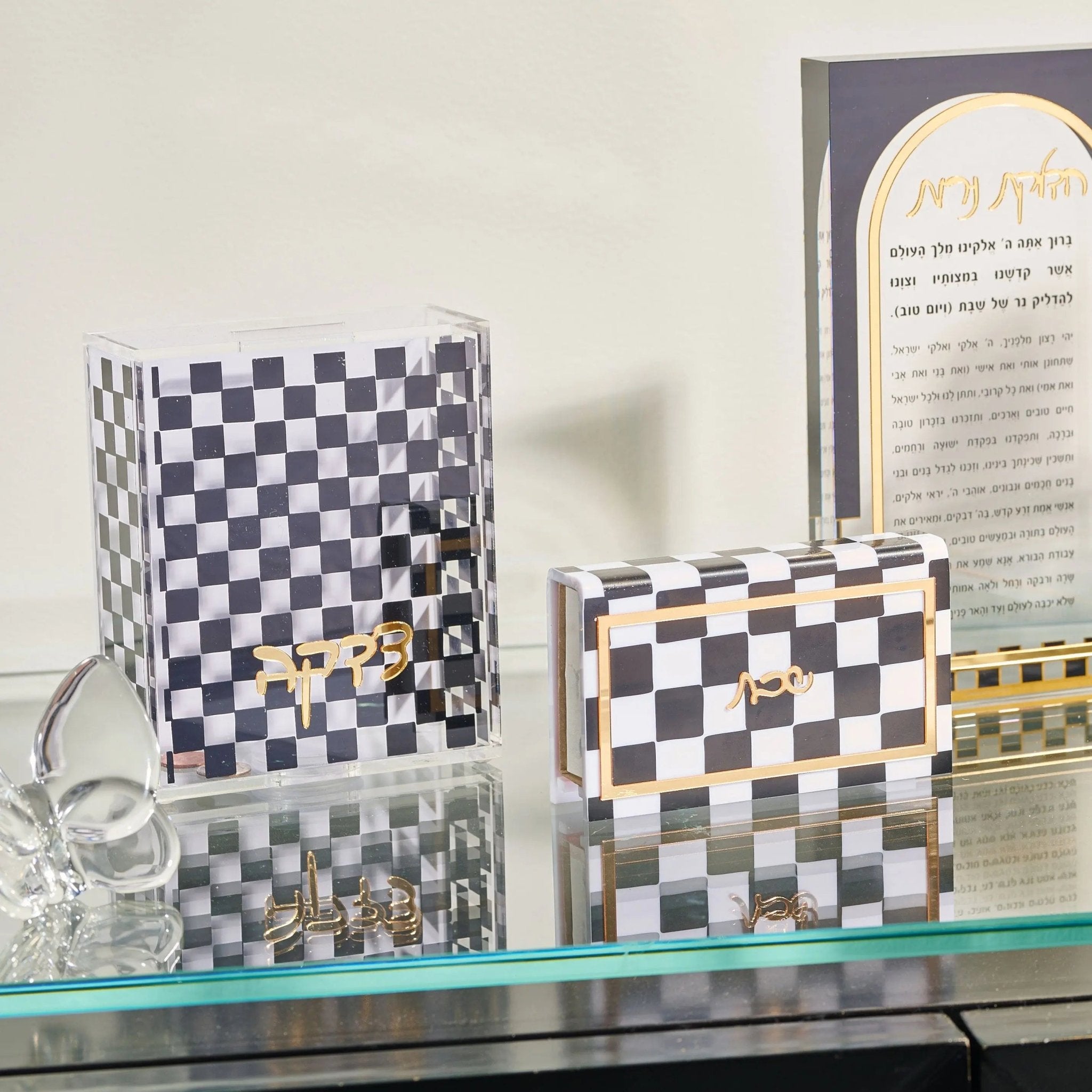Onyx Tzedakah Box - Waterdale Collection