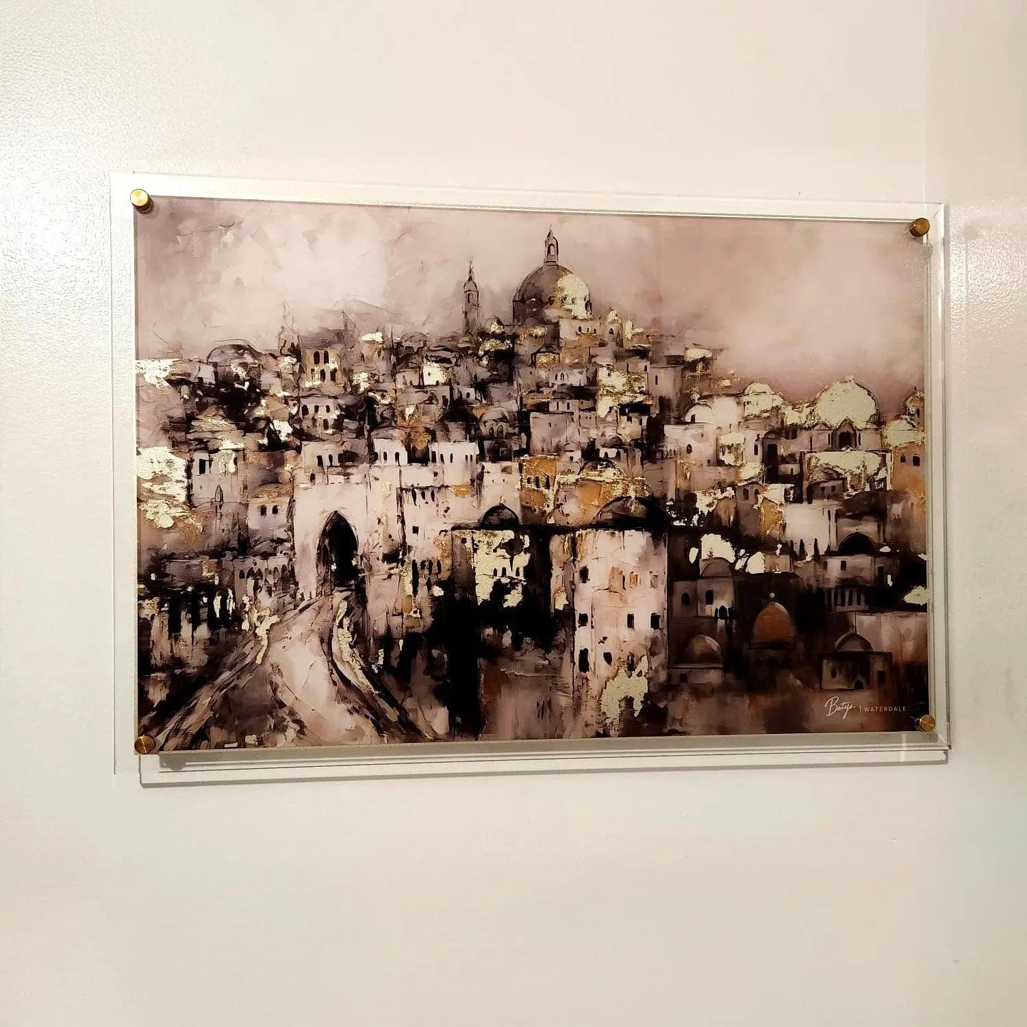 Painted by Batya Jerusalem Painting Waterdale Collection Wall Art