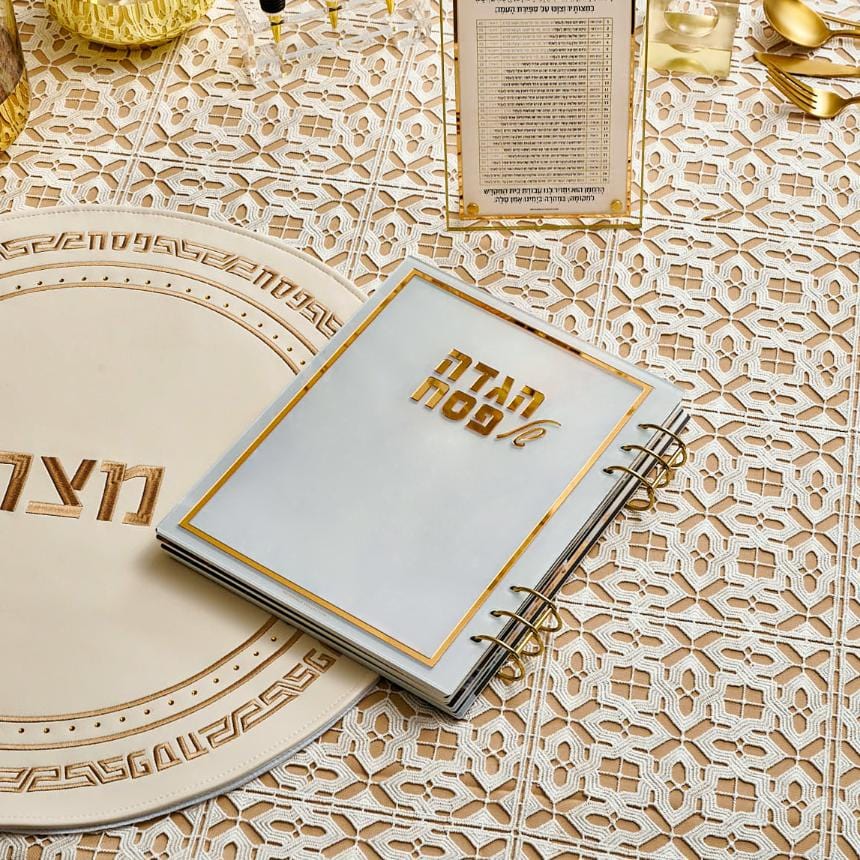 Painted by Batya Lucite Haggadah - Waterdale Collection