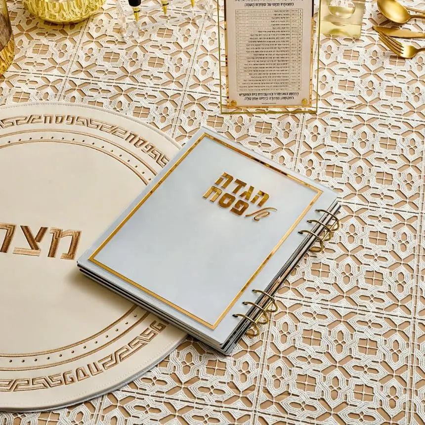 Painted by Batya Lucite Haggadah - Waterdale Collection