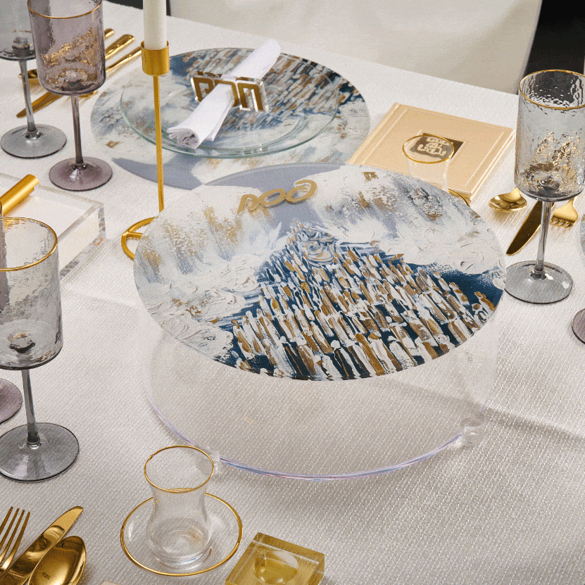 Painted Matzah Box (Style 2) - Waterdale Collection