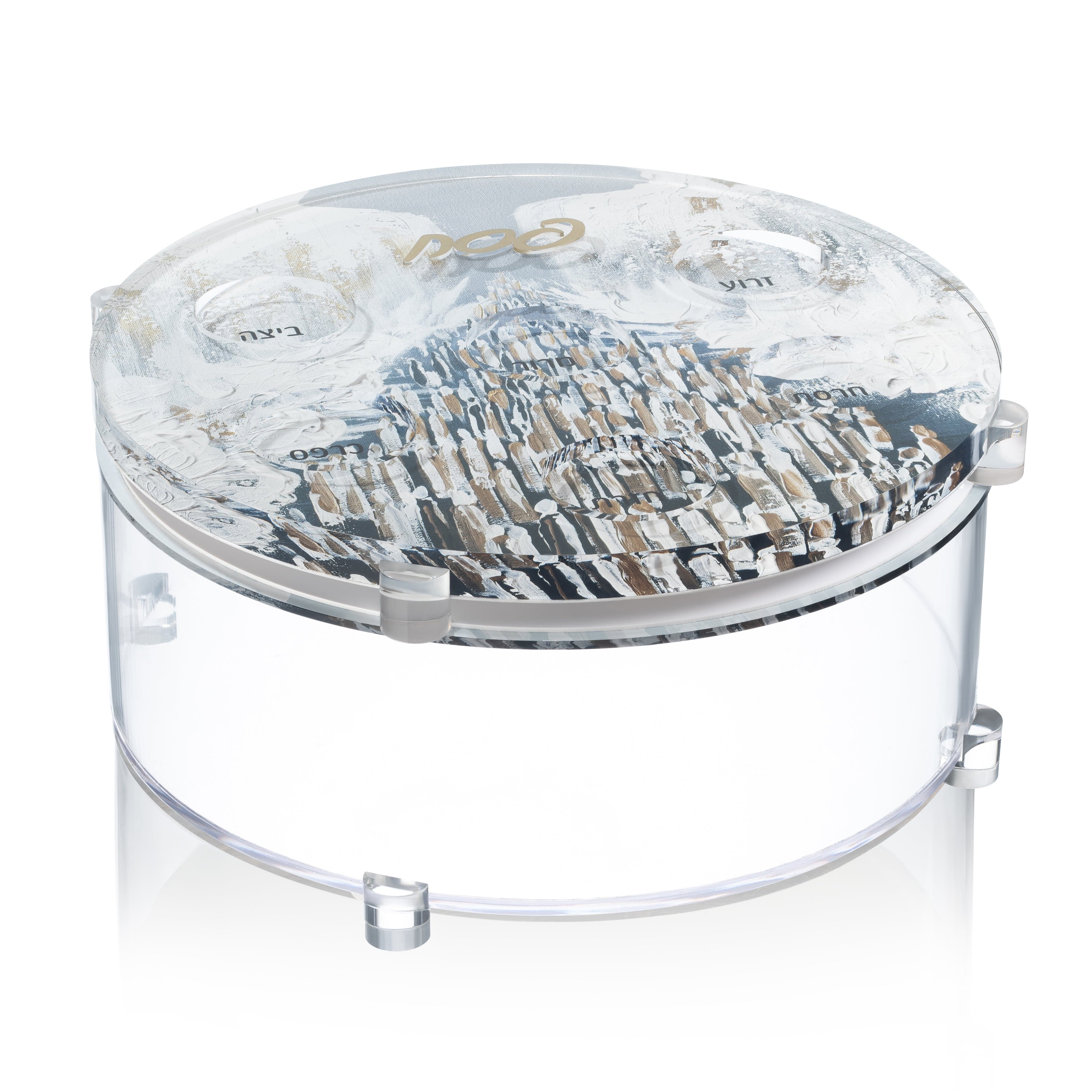 Painted Seder Plate (Style 2) - Waterdale Collection