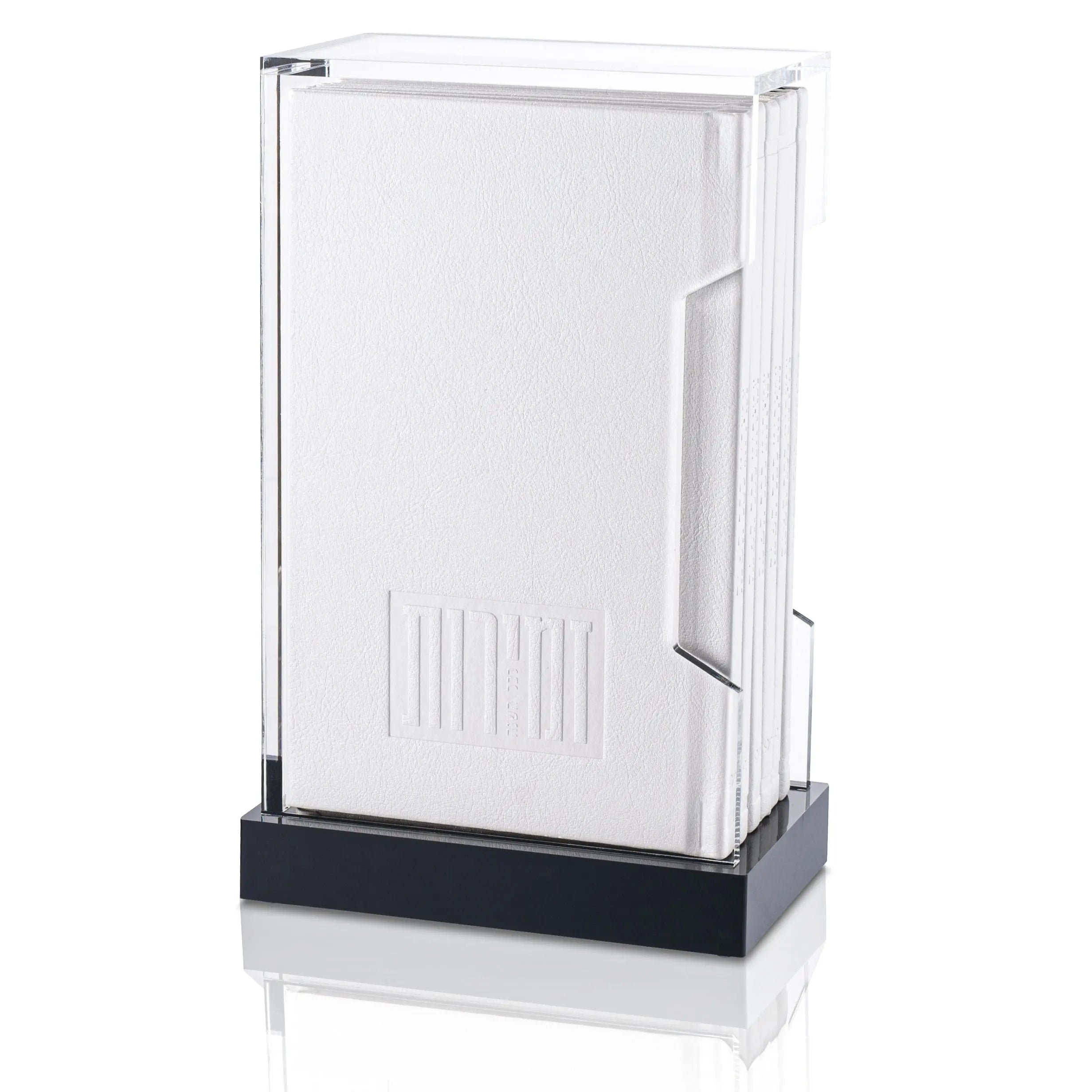 Painted Shabbat Bencher set by Waterdale Collection, elegant Jewish wedding or housewarming gift featuring contemporary art on durable lucite cards.