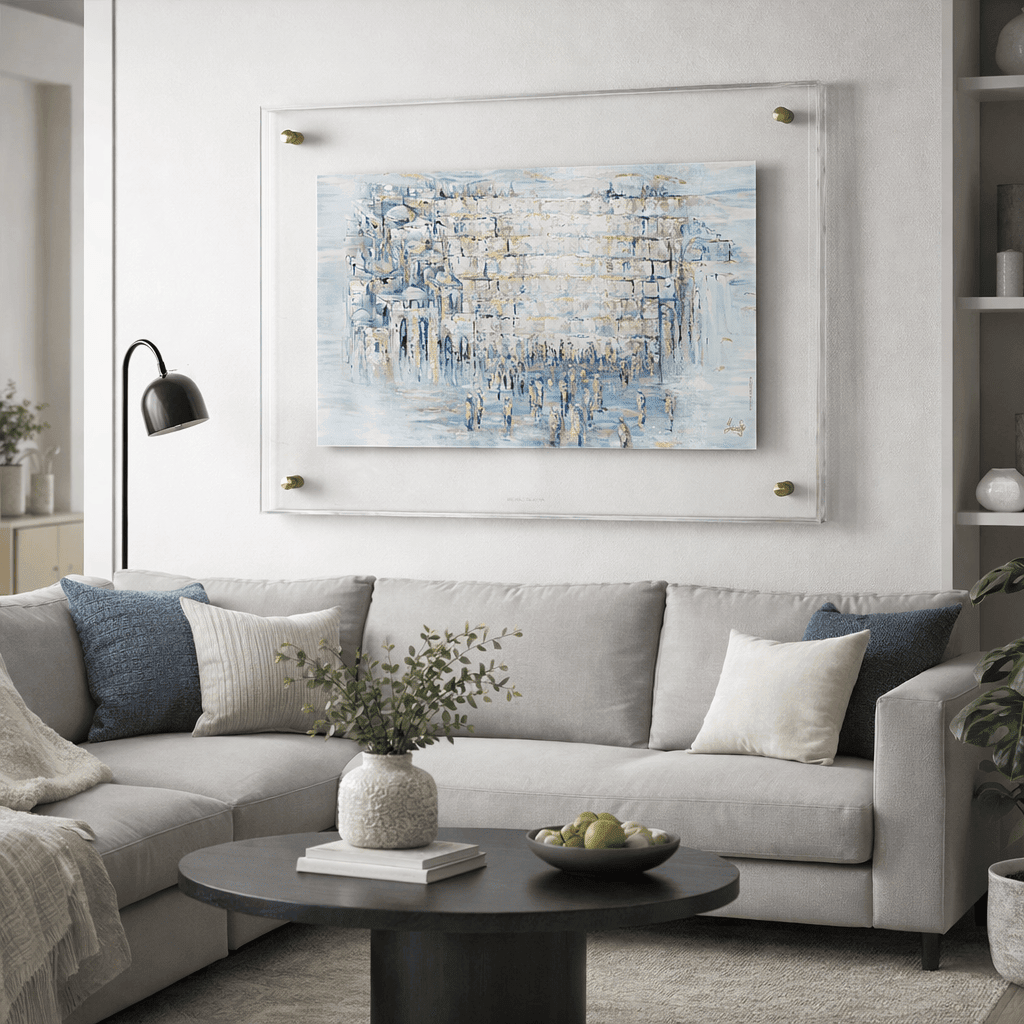 Painted Yosefa Pearlstone Frame Kosel - Waterdale Collection