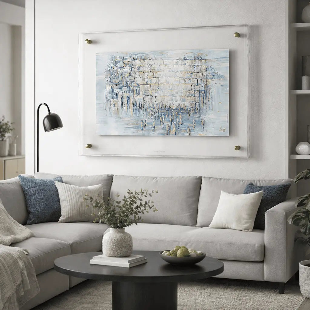 Painted Yosefa Pearlstone Frame Kosel - Waterdale Collection