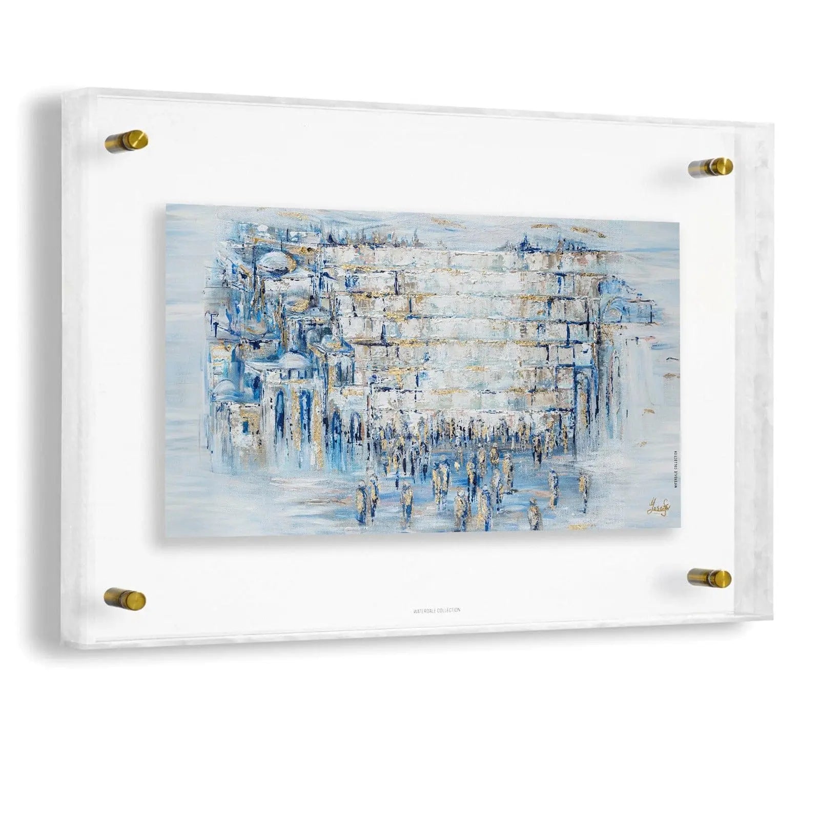 Painted Yosefa Pearlstone Frame Kosel - Waterdale Collection