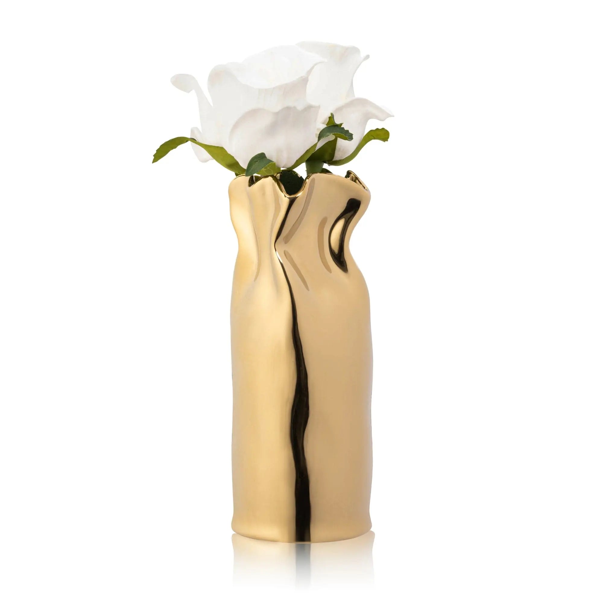 Gold Paper Bag Faux Floral Waterdale Collection TableTop