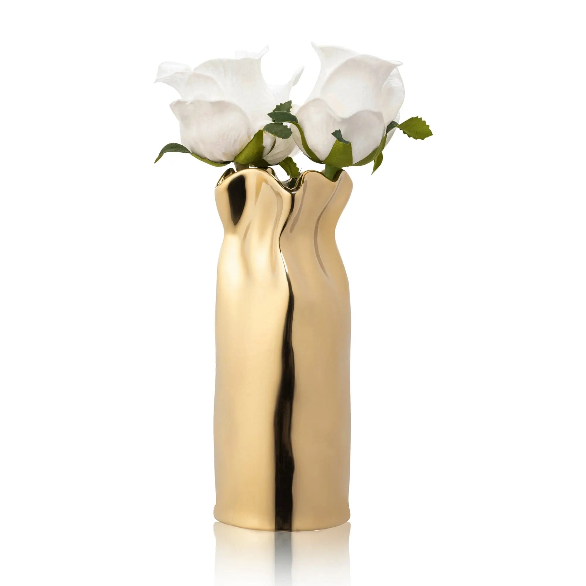 Gold Paper Bag Faux Floral Waterdale Collection TableTop