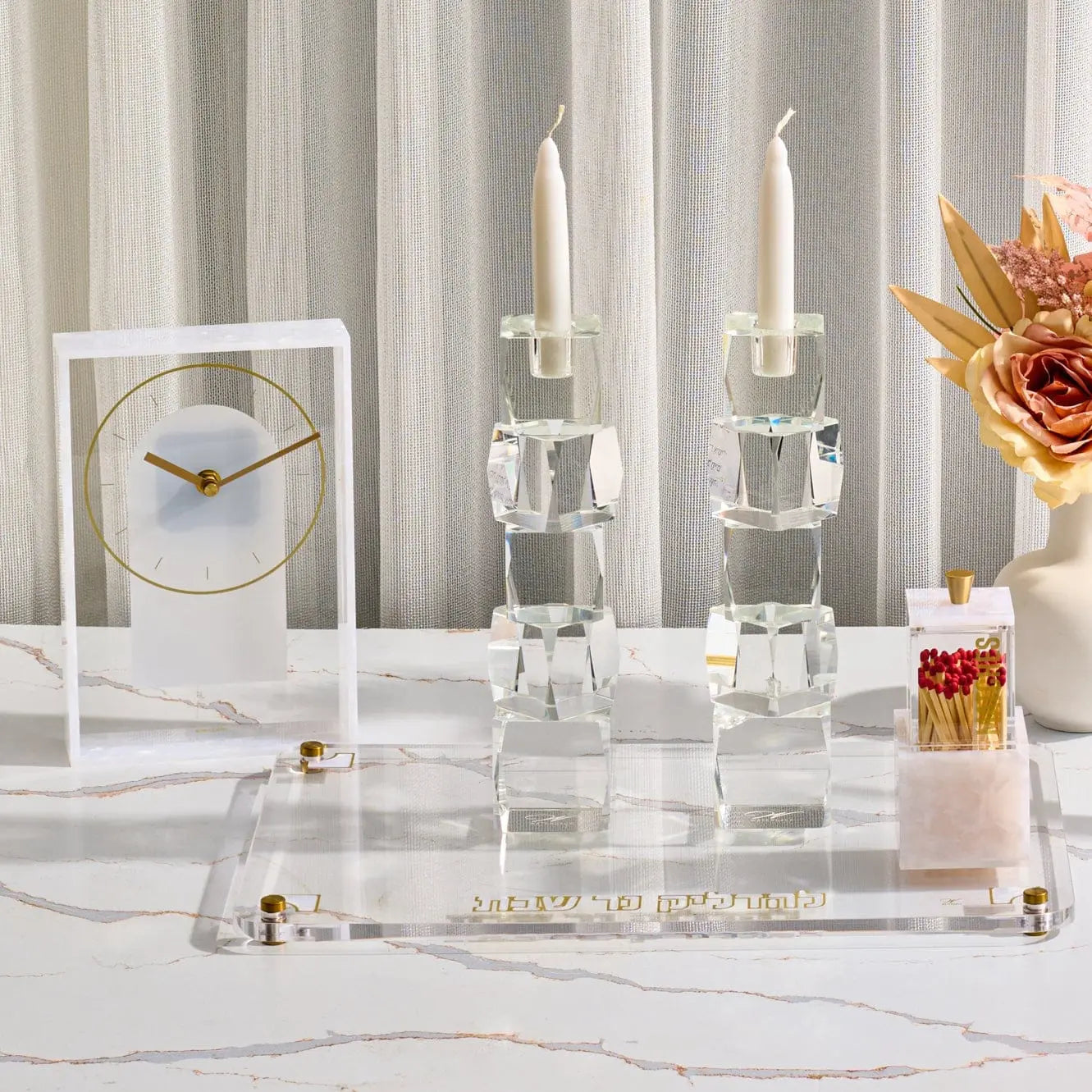 Pearlstone Frame Desk Clock - Waterdale Collection