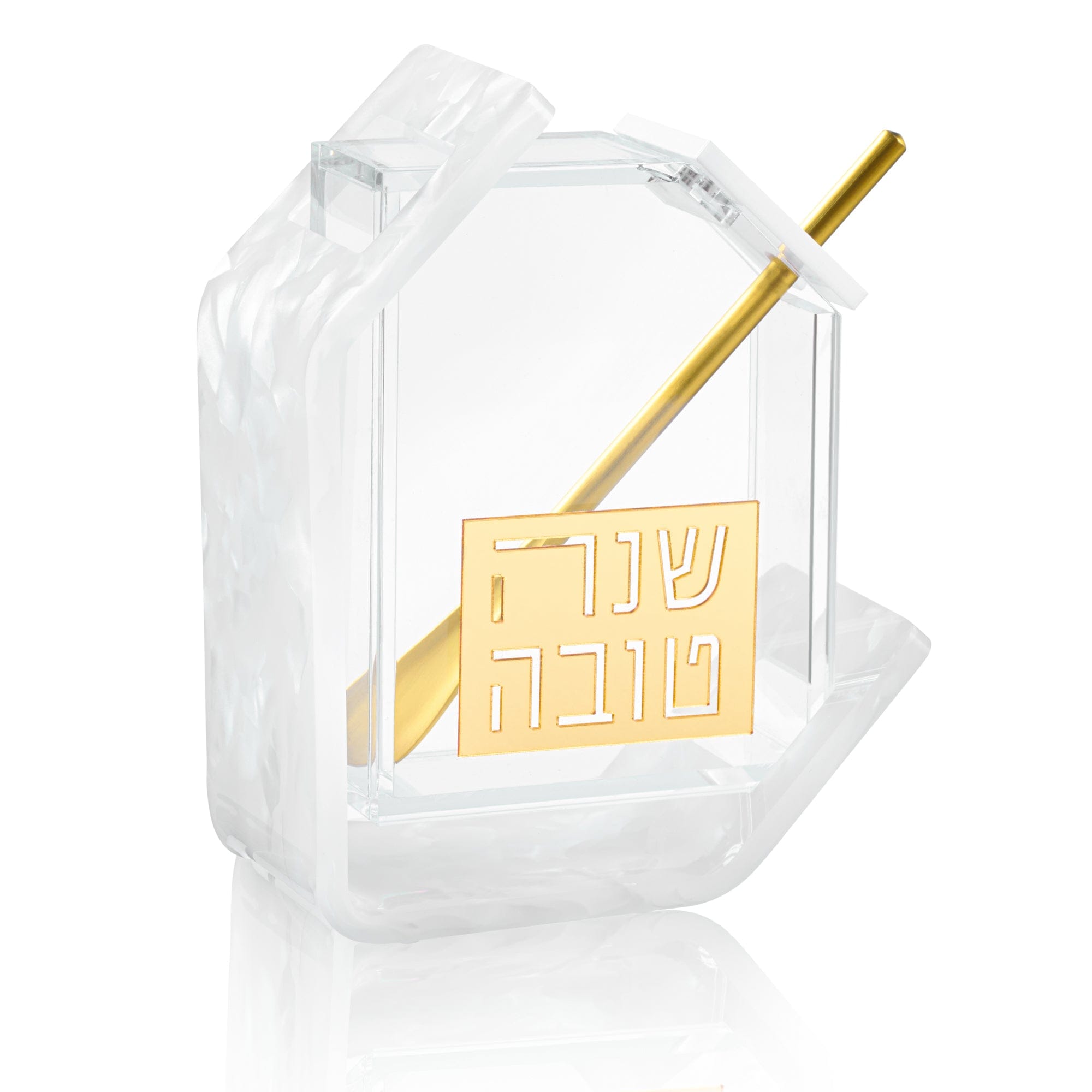 Gold Pearlstone Honey Dish