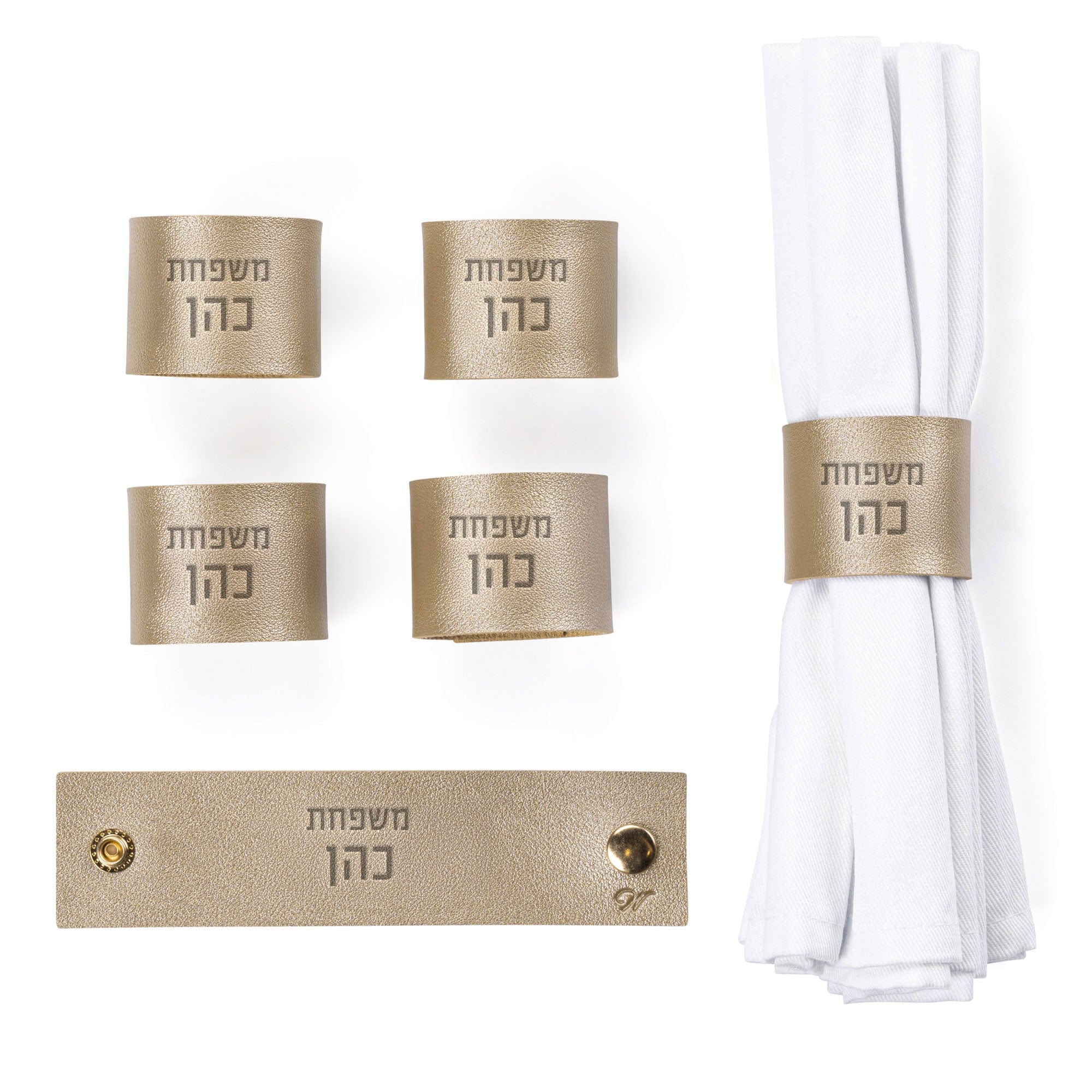 Personalized Leather Napkin Wraps
