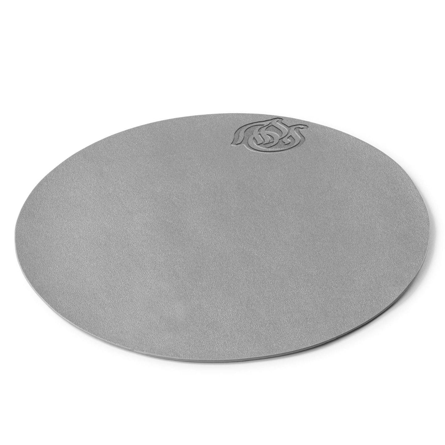 Silver Pesach Leather Regal Round Chargers