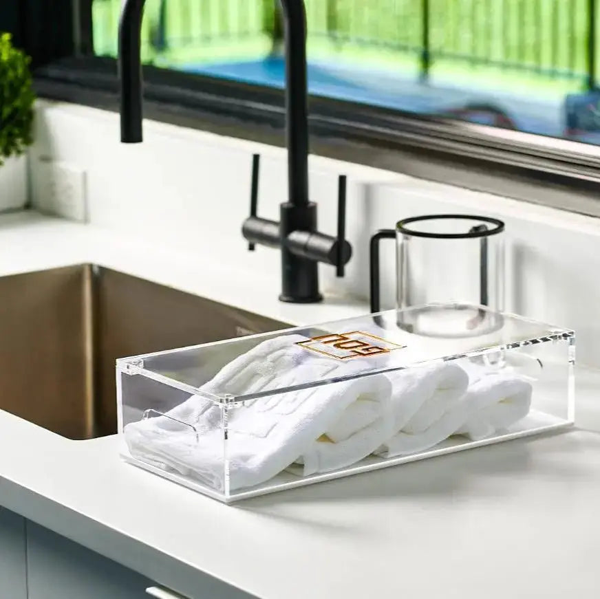 Pesach Towel Box with Towels - Waterdale Collection