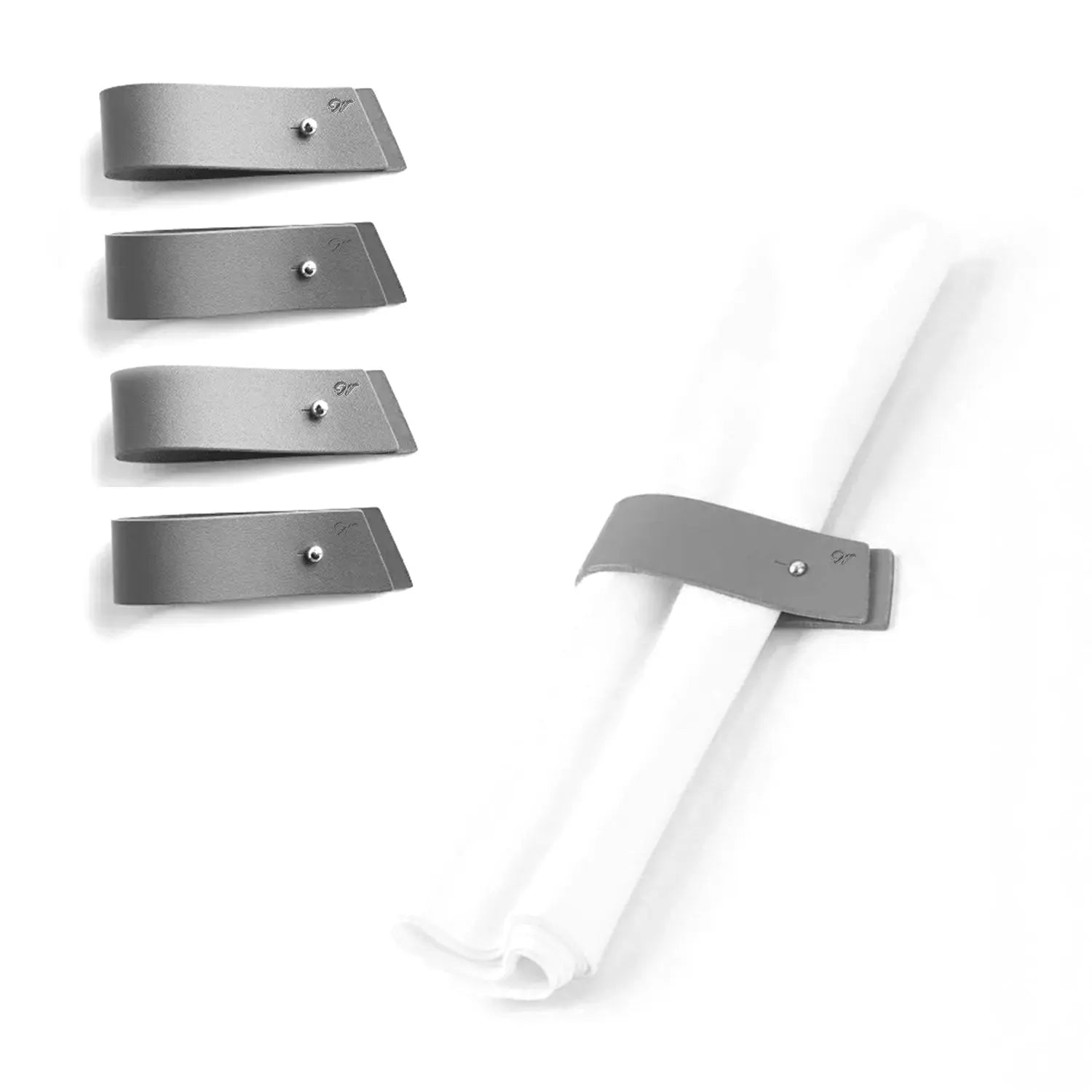 Pin Leather Napkin Wraps Waterdale Collection Napkin Rings