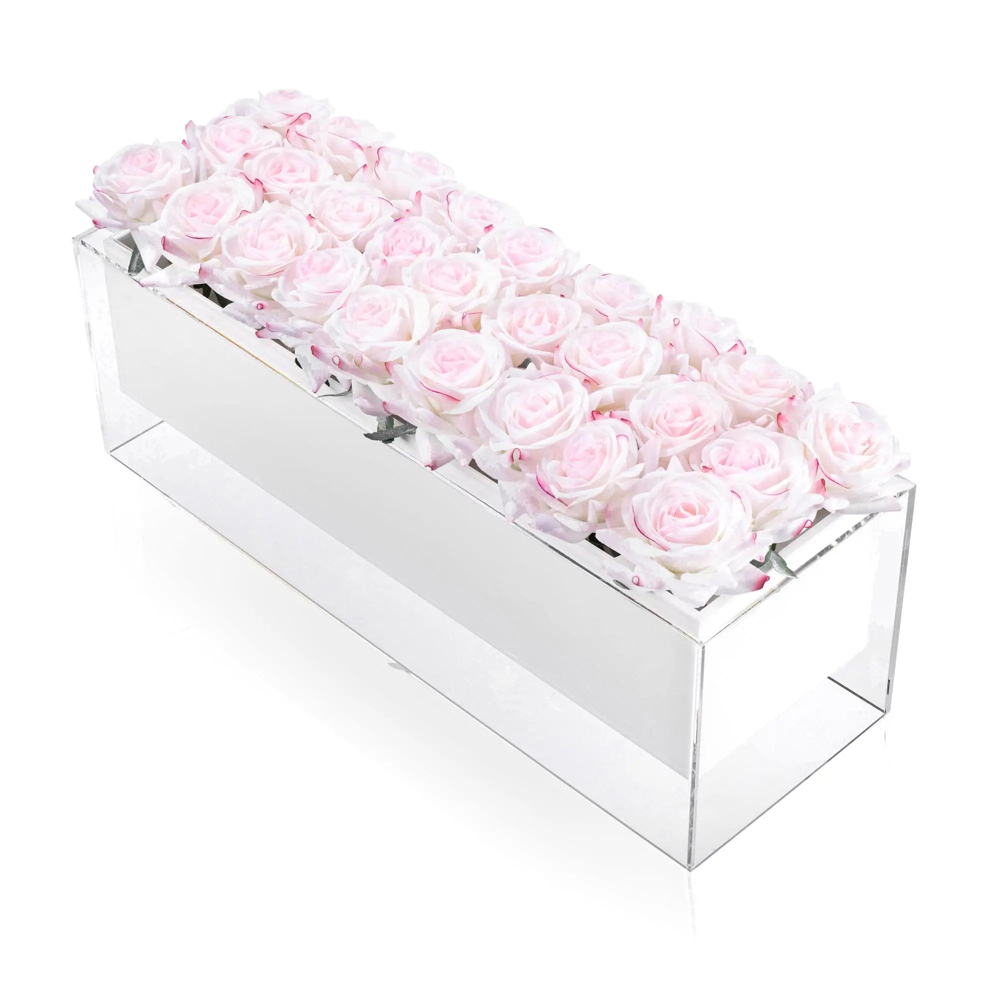 Soft Pink Rose Suspended Arrangement Waterdale Collection Faux Floral