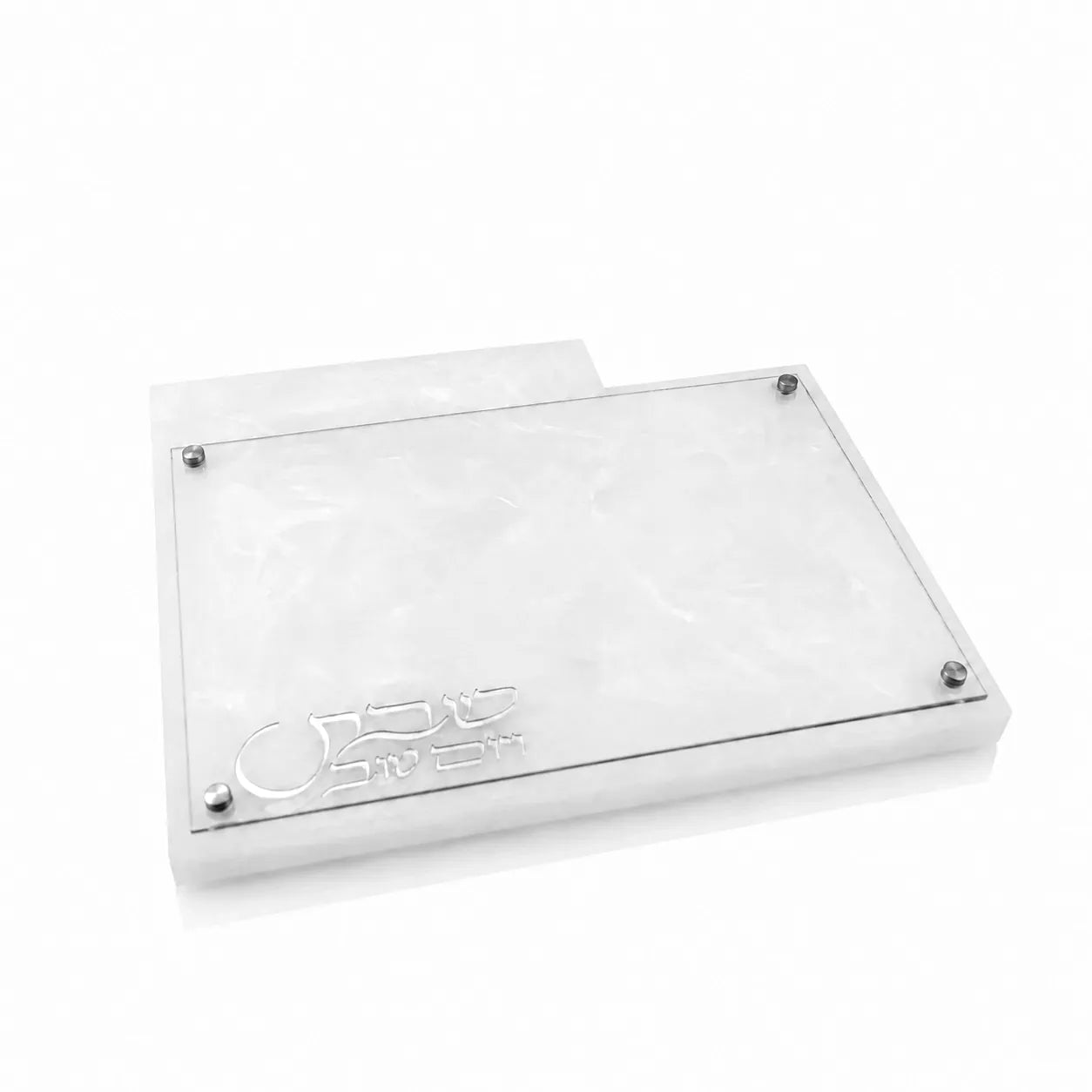 Resin Challah Board with Knife Slot Challah Board - Waterdale Collection