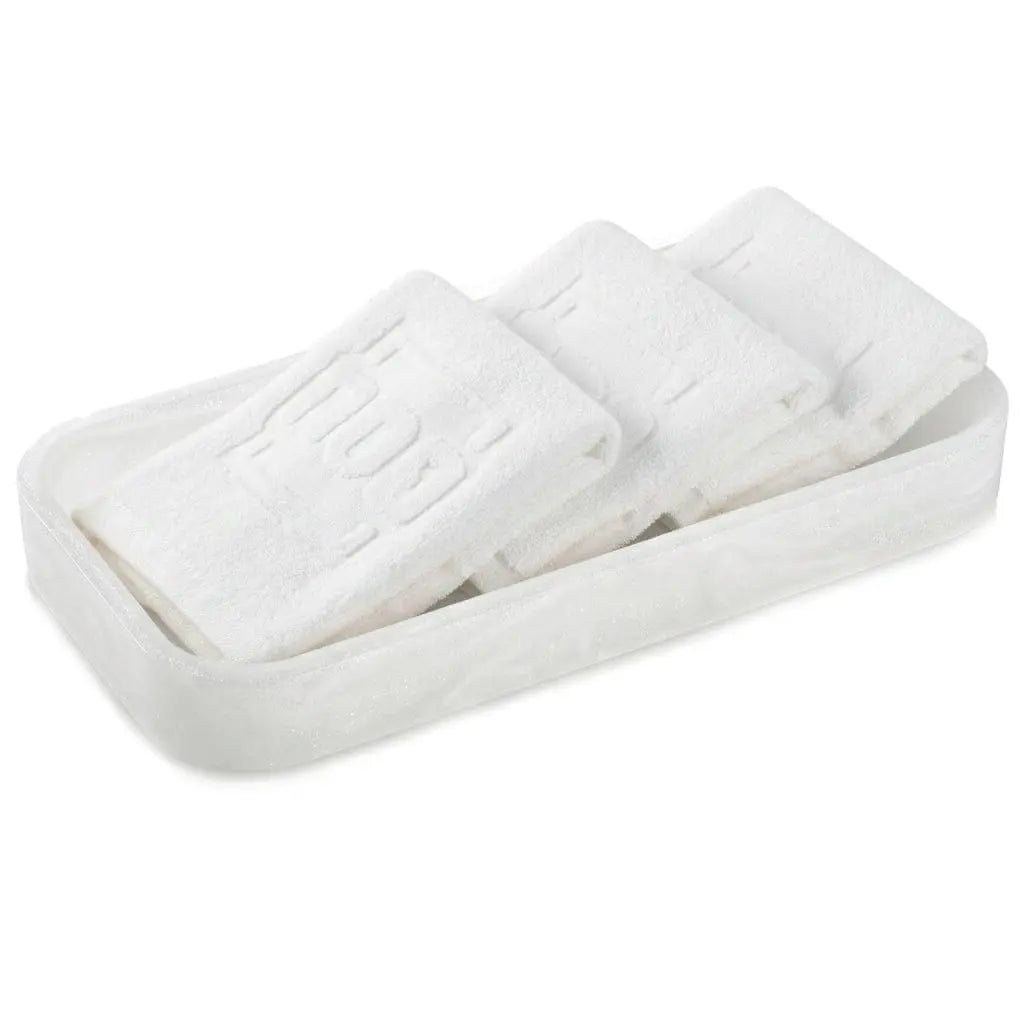 Resin Pesach Towel Tray Set - Waterdale Collection