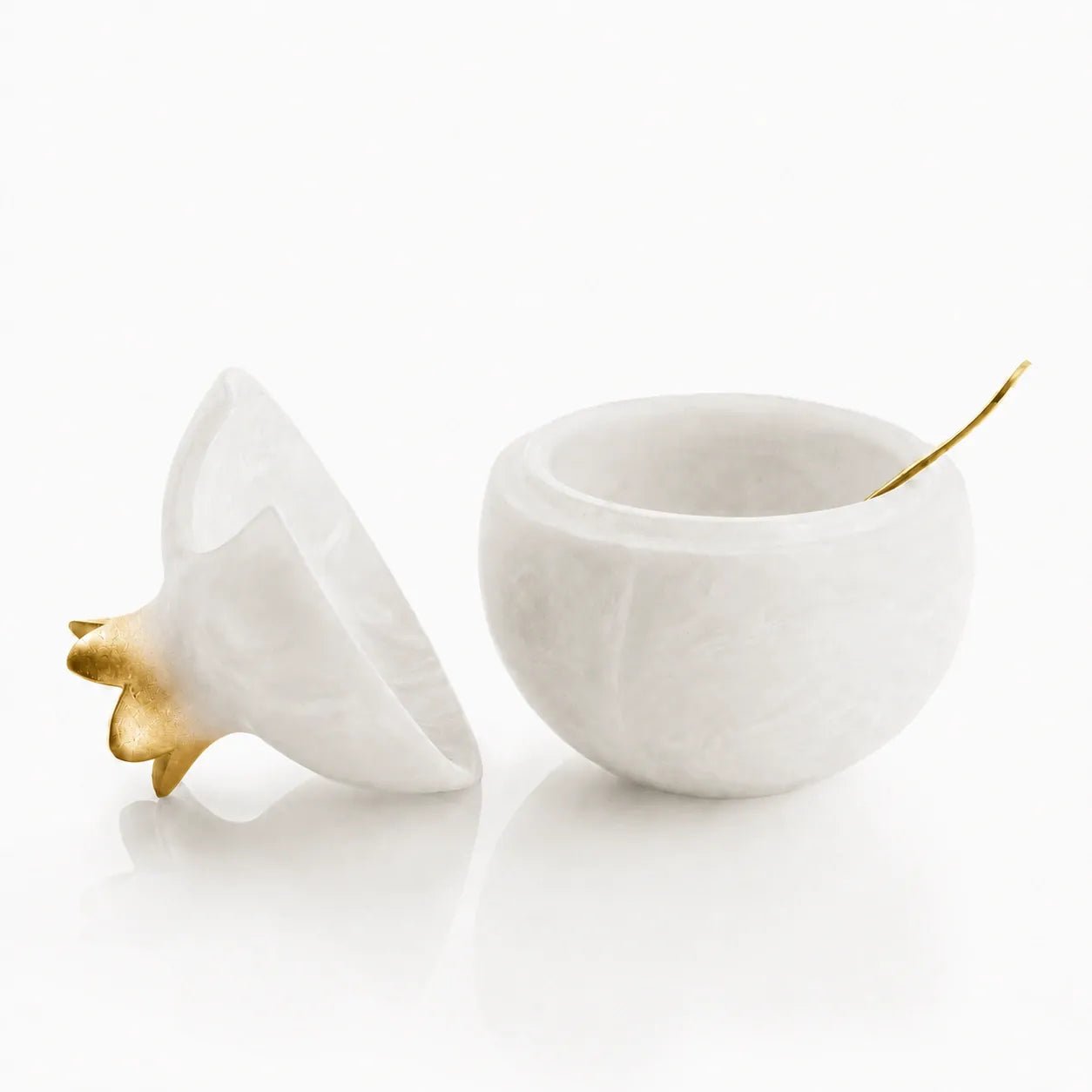 Resin Pomegranate Honey Dish marble | rosh hashana table decor