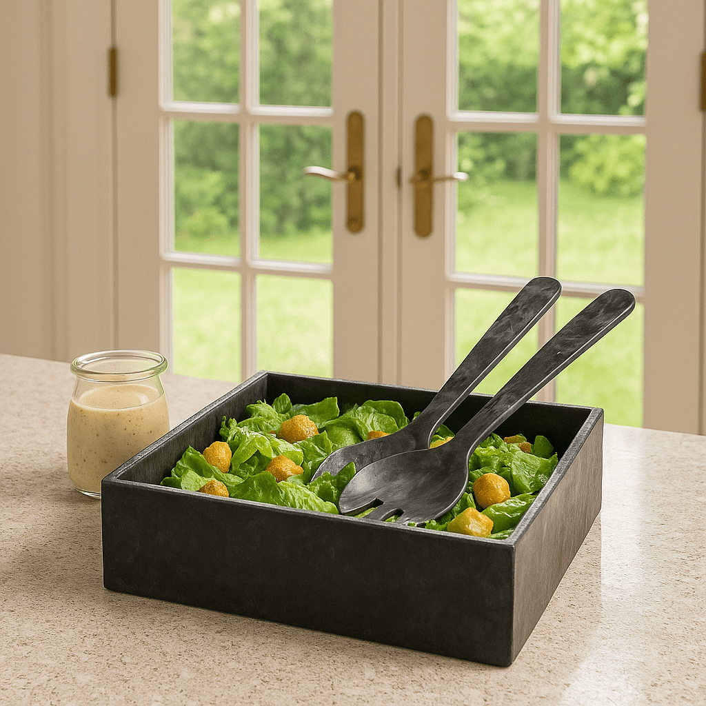 Resin Square Salad Bowl - Waterdale Collection