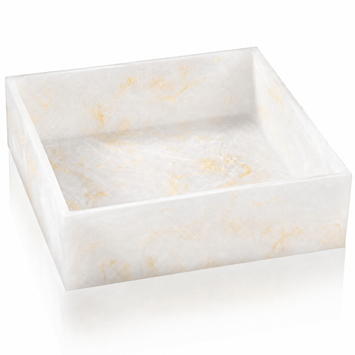 Resin Square Salad Bowl by Waterdale Collection