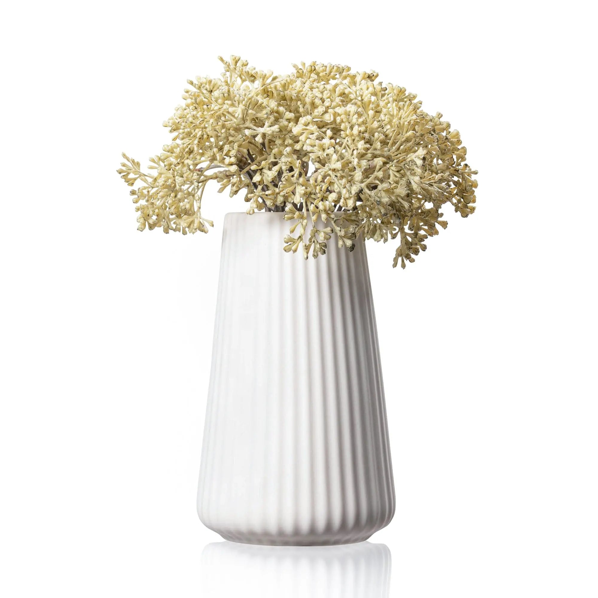 Ribbed Faux Floral Waterdale Collection TableTop