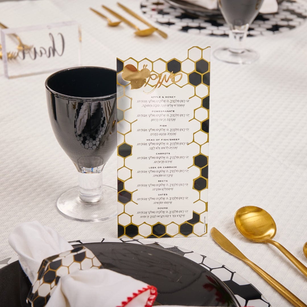 Rosh Hashana 2023 Onyx Tablescape - Waterdale Collection