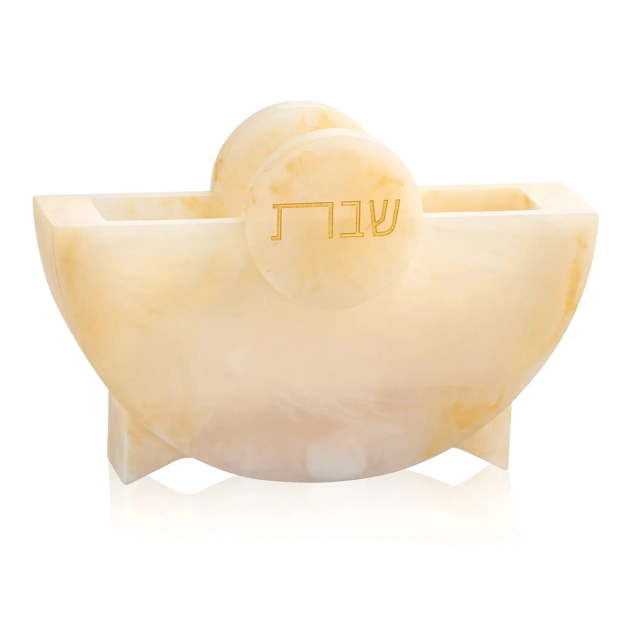 Round Shabbos Resin Napkin Holder Waterdale Collection shabbos napkin holder