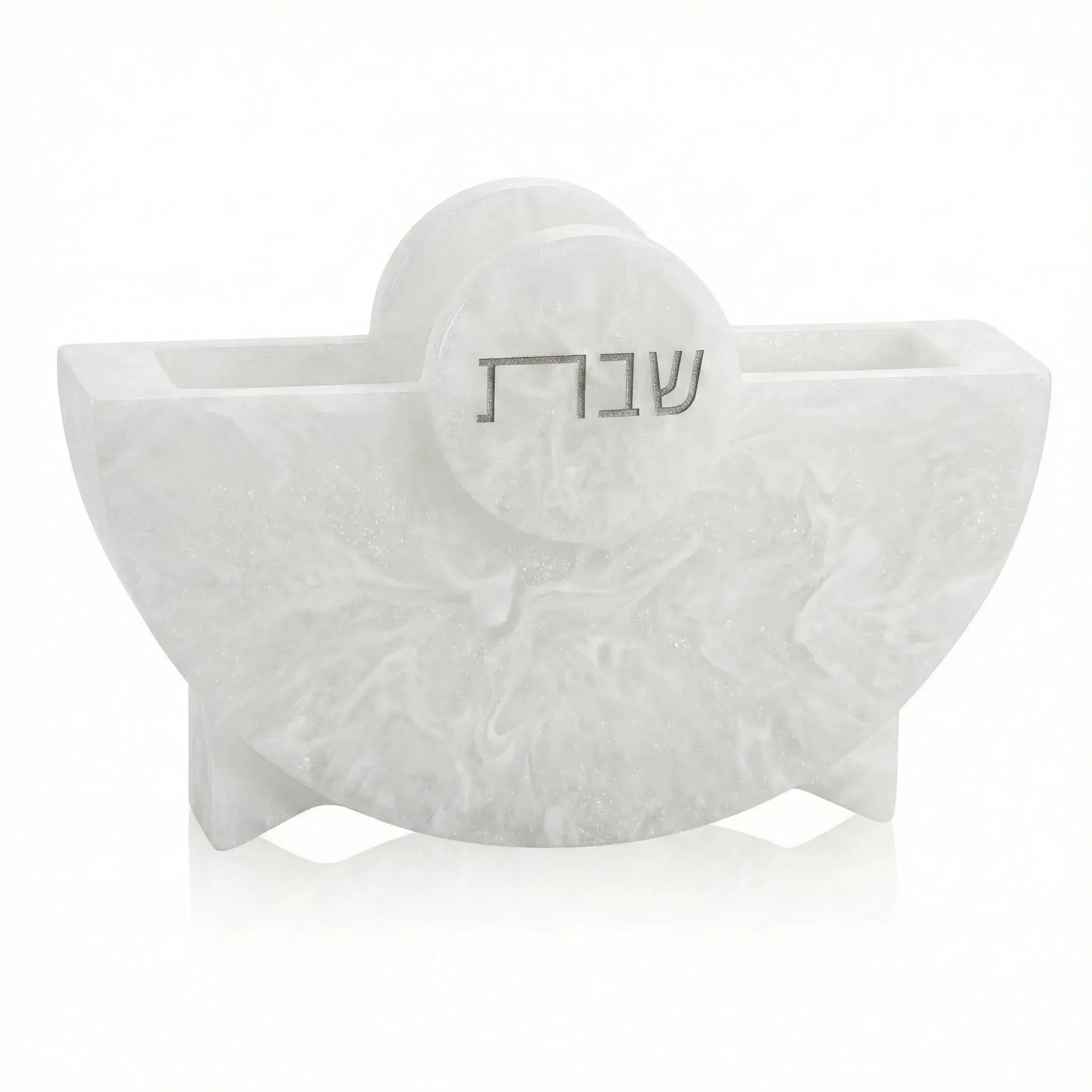 Round Shabbos Resin Napkin Holder Waterdale Collection shabbos napkin holder