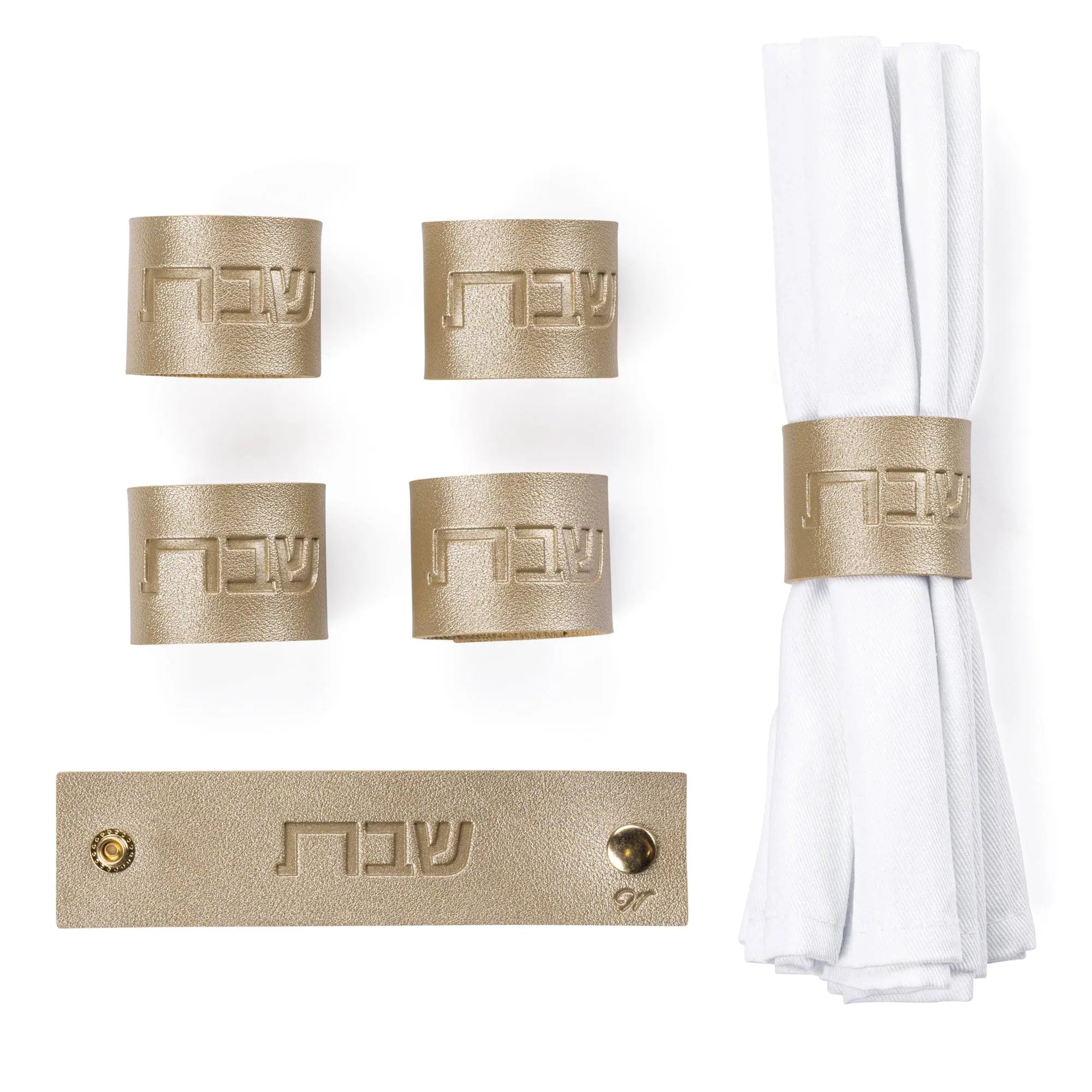 Shabbos Leather Napkin Wraps Waterdale Collection Napkin Rings