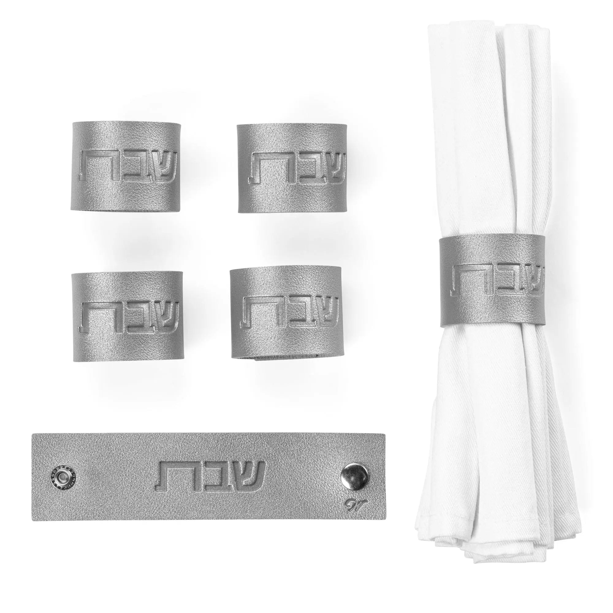 Shabbos Leather Napkin Wraps Waterdale Collection Napkin Rings