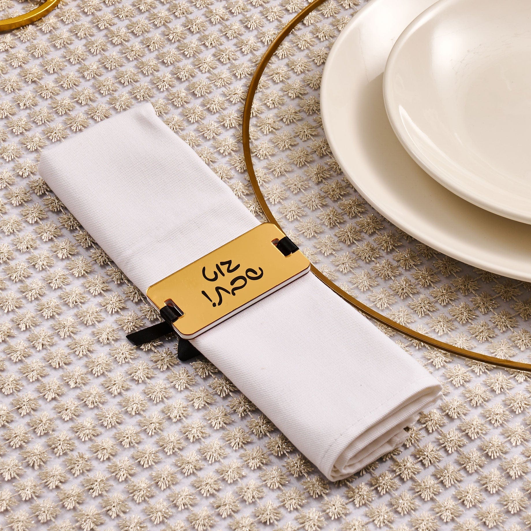 Shabbos - Yom Tov Napkin Wraps - Waterdale Collection
