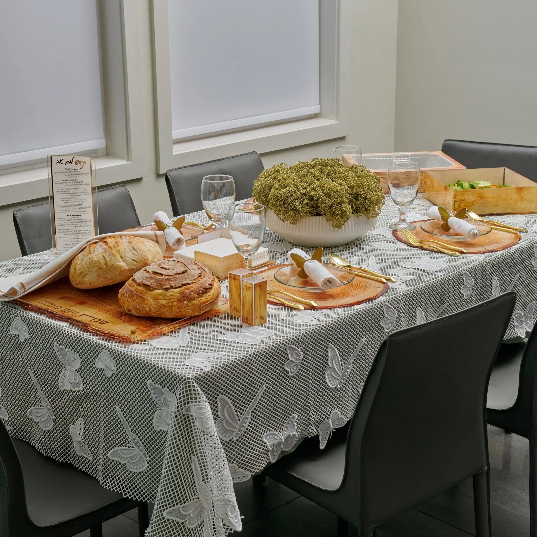 Shavuos Wood 2025 Tablescape - Waterdale Collection