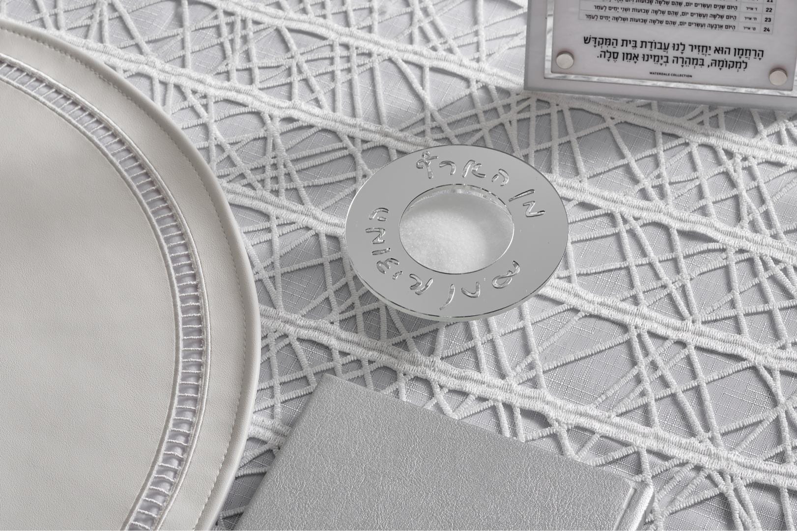 Silver Pesach 2024 Tablescape - Waterdale Collection