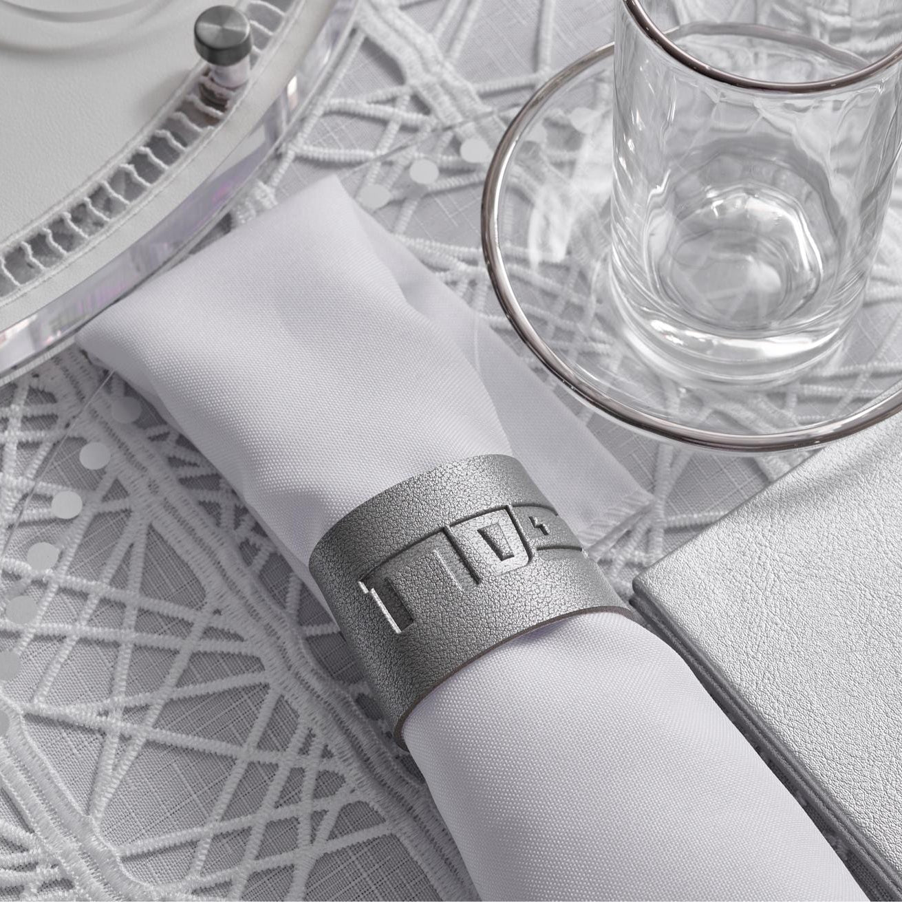 Silver Pesach 2024 Tablescape - Waterdale Collection