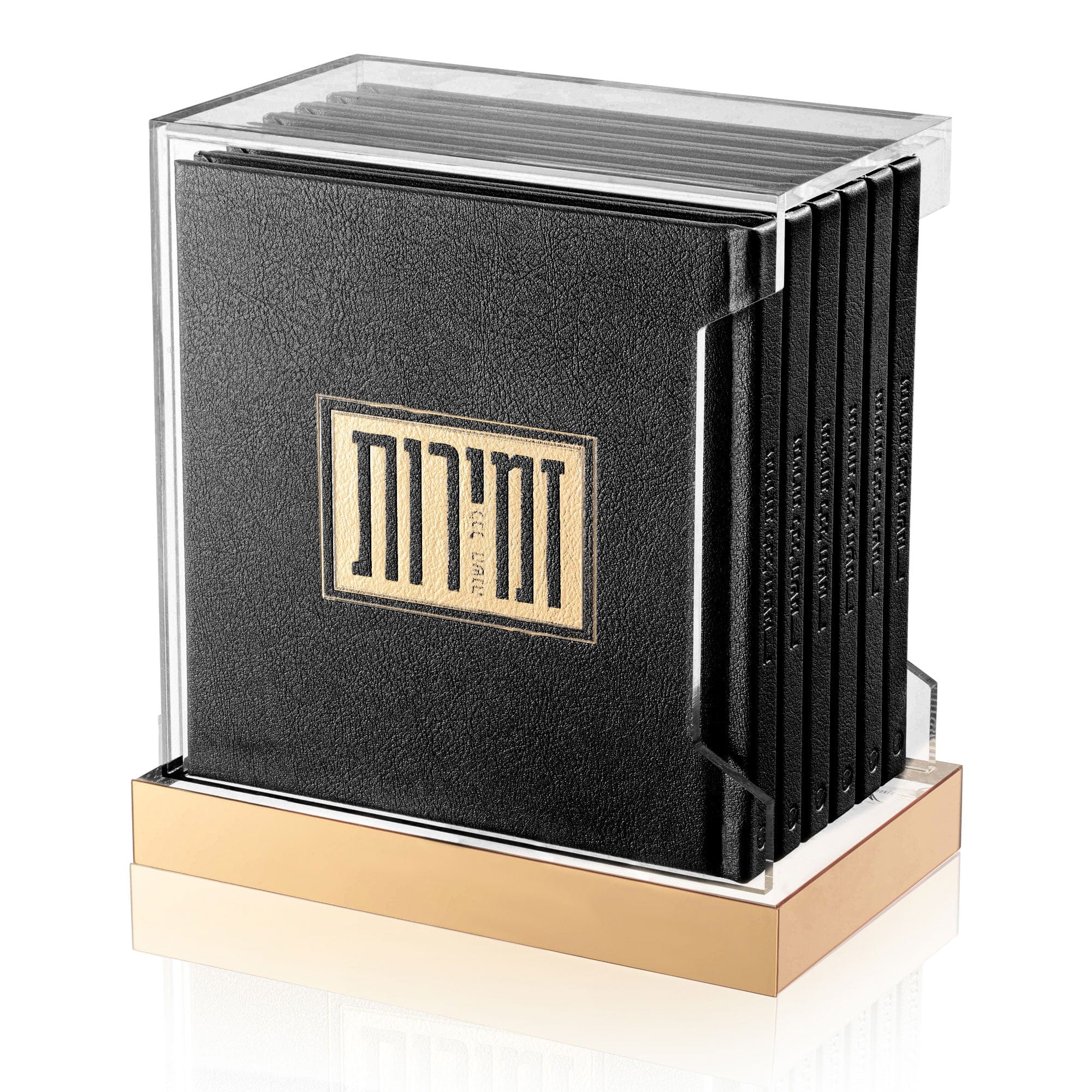 Square Shabbos & Yom Tov Zemiros Bencher Set - Black