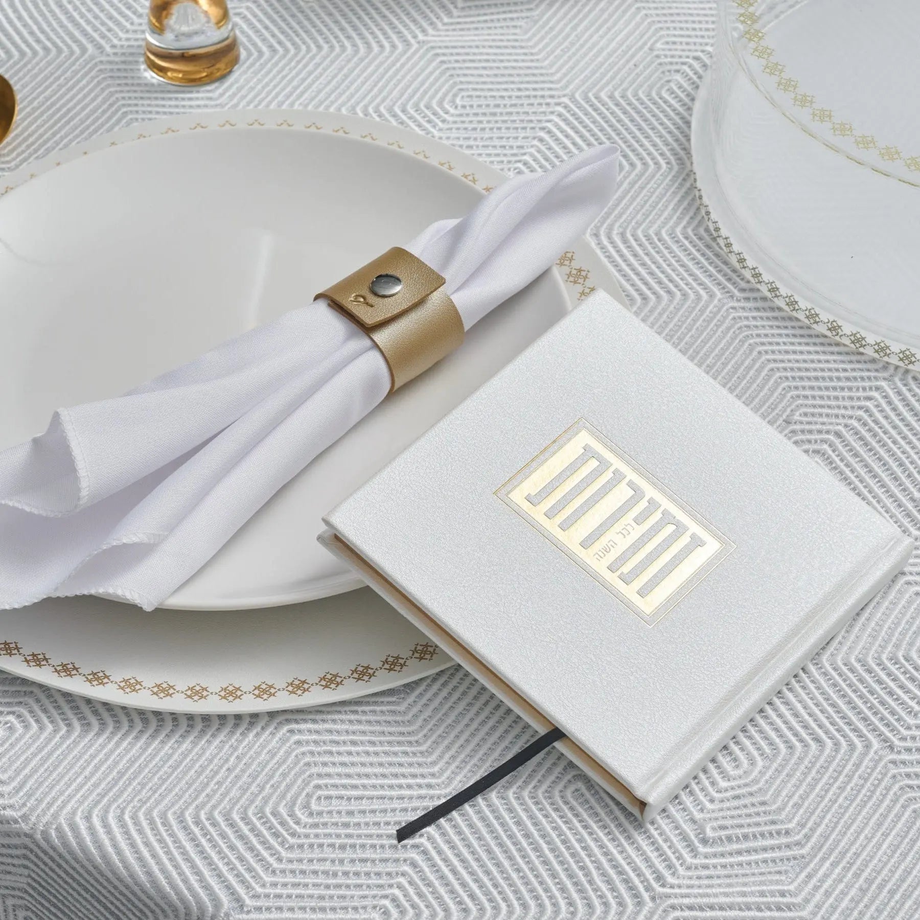 Square Shabbos & Yom Tov Zemiros Bencher Set - Waterdale Collection