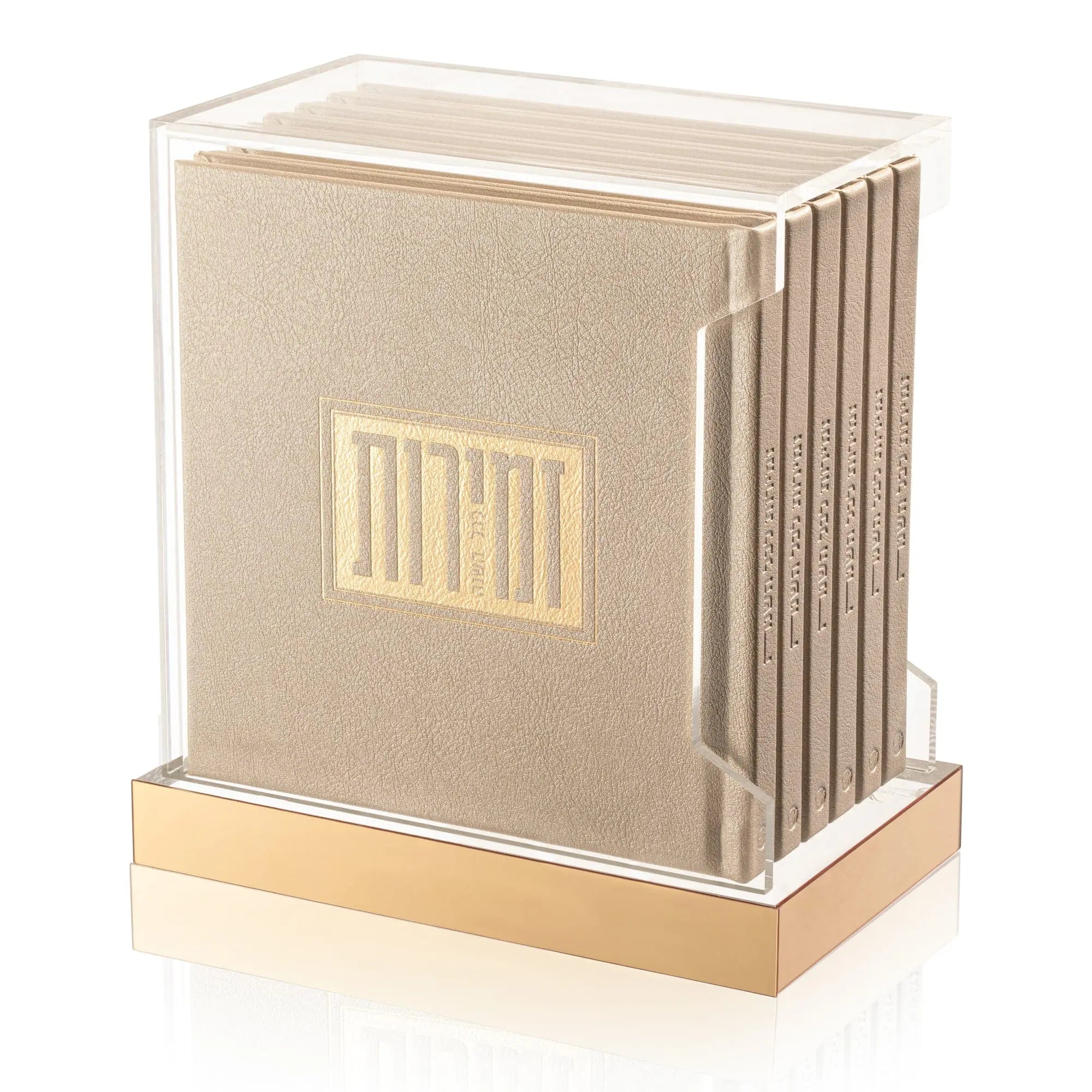 Square Shabbos & Yom Tov Zemiros Bencher Set - Waterdale Collection