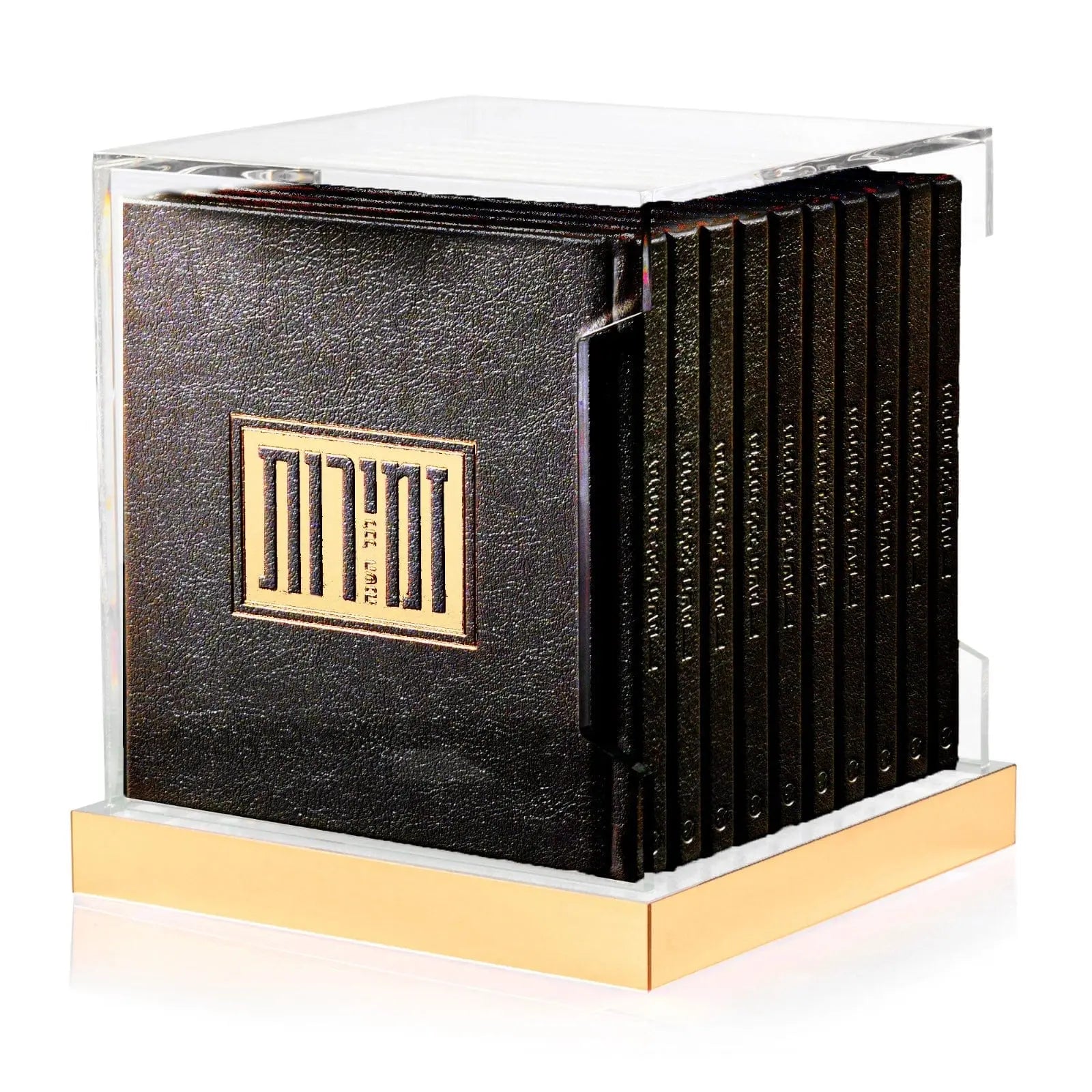 Square Zemiros Bencher Set for Shabbos & Yom Tov (Set of 10) - Waterdale Collection