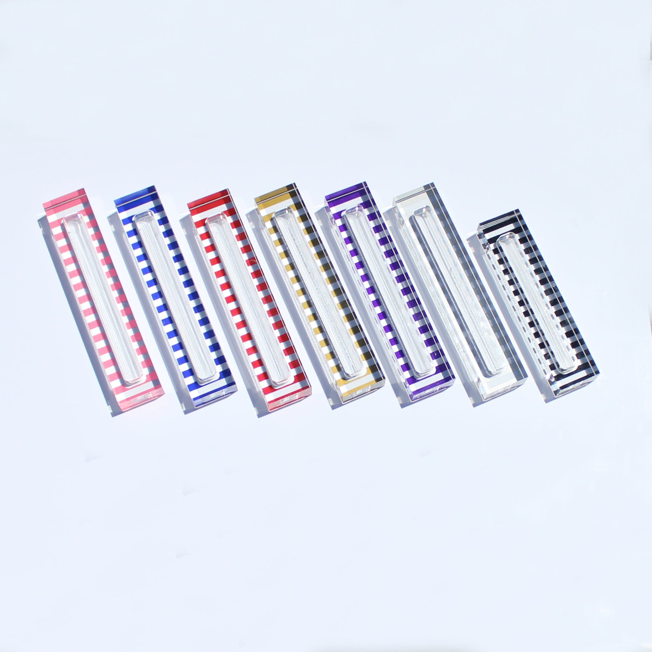 Stripe Mezuzah Case - Waterdale Collection
