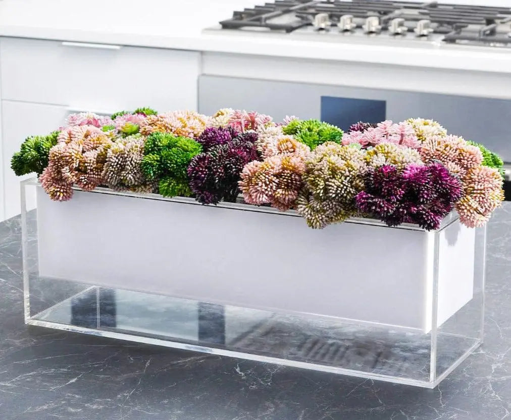Purple Succulent Suspended Flower Arrangement Waterdale Collection TableTop